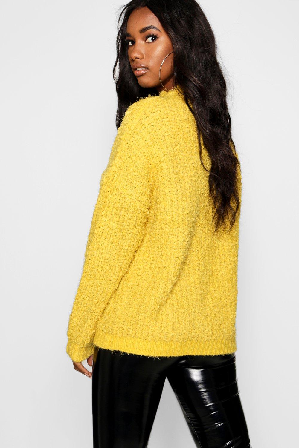 Mustard yellow hotsell chenille sweater