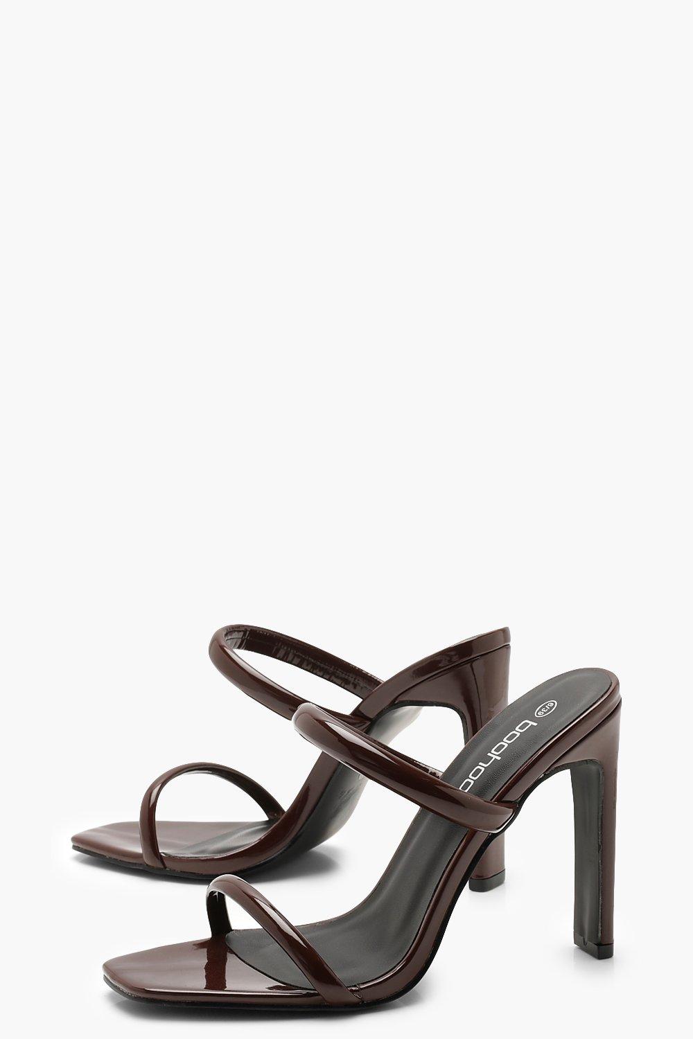 Two strap mule outlet heel