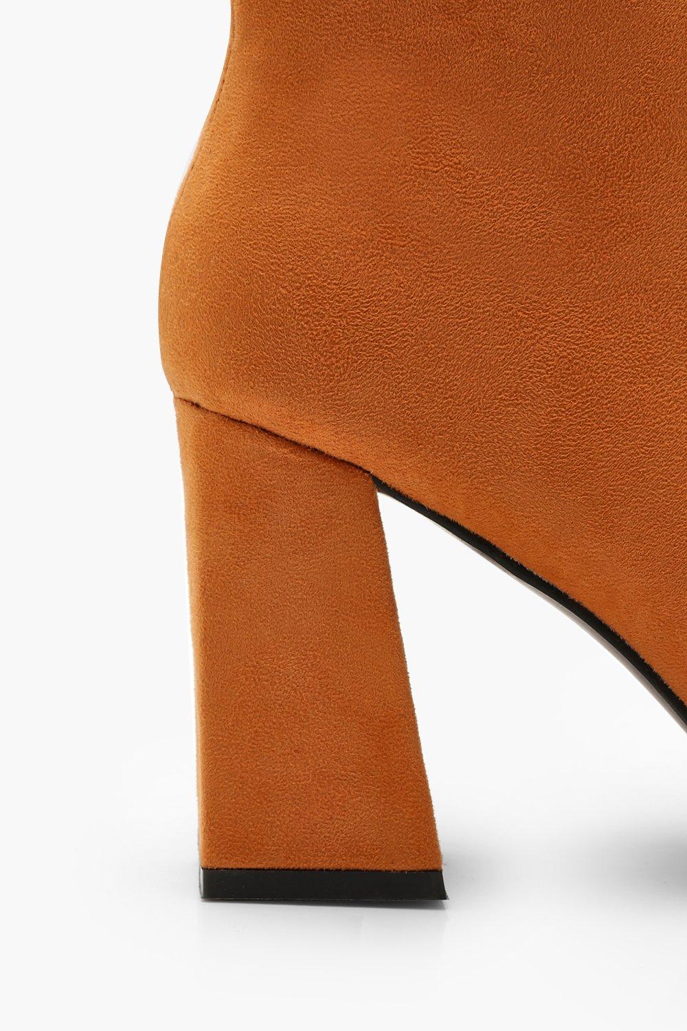 Mustard peep toe booties hotsell
