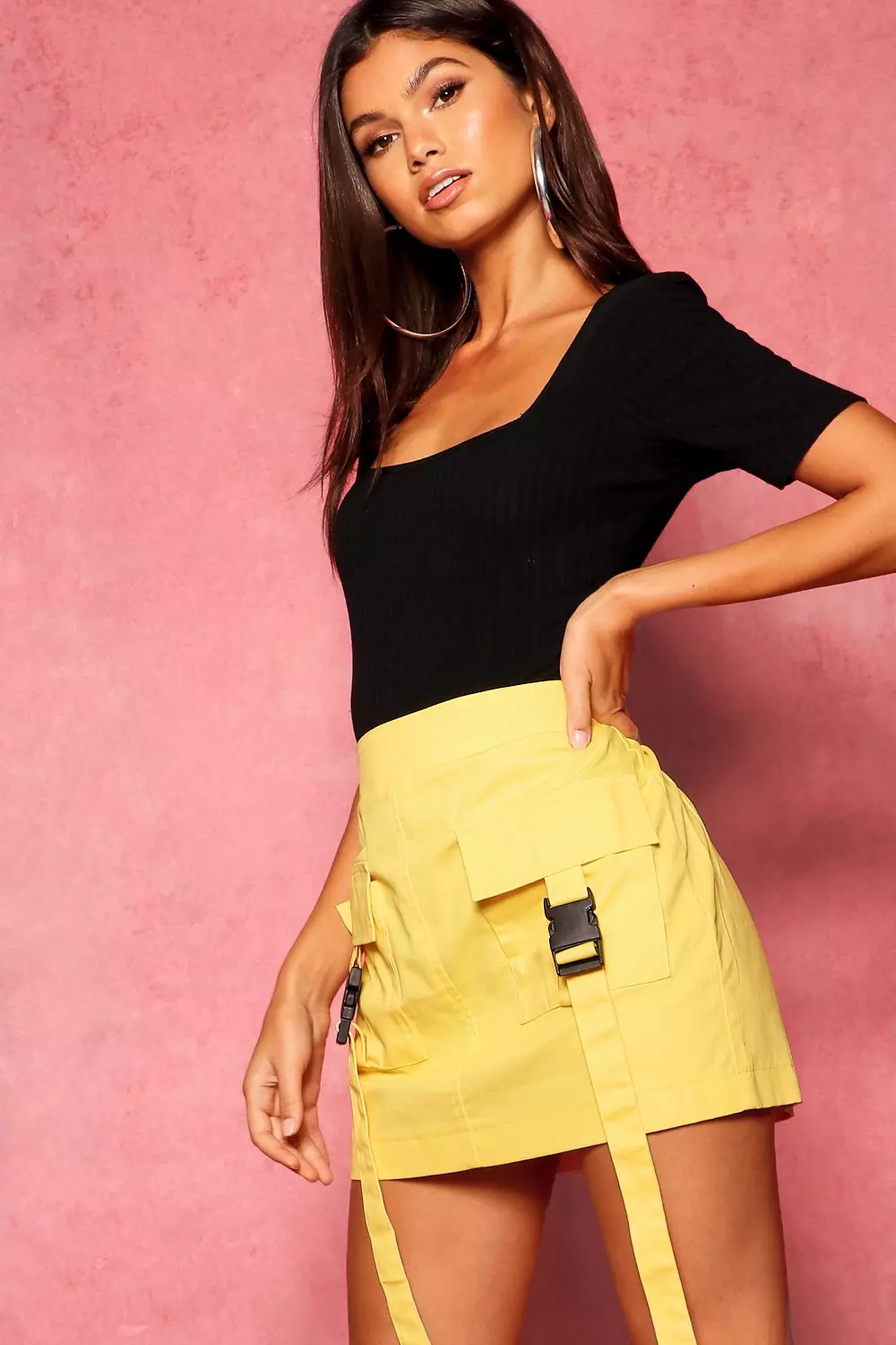 Boohoo utility skirt sale