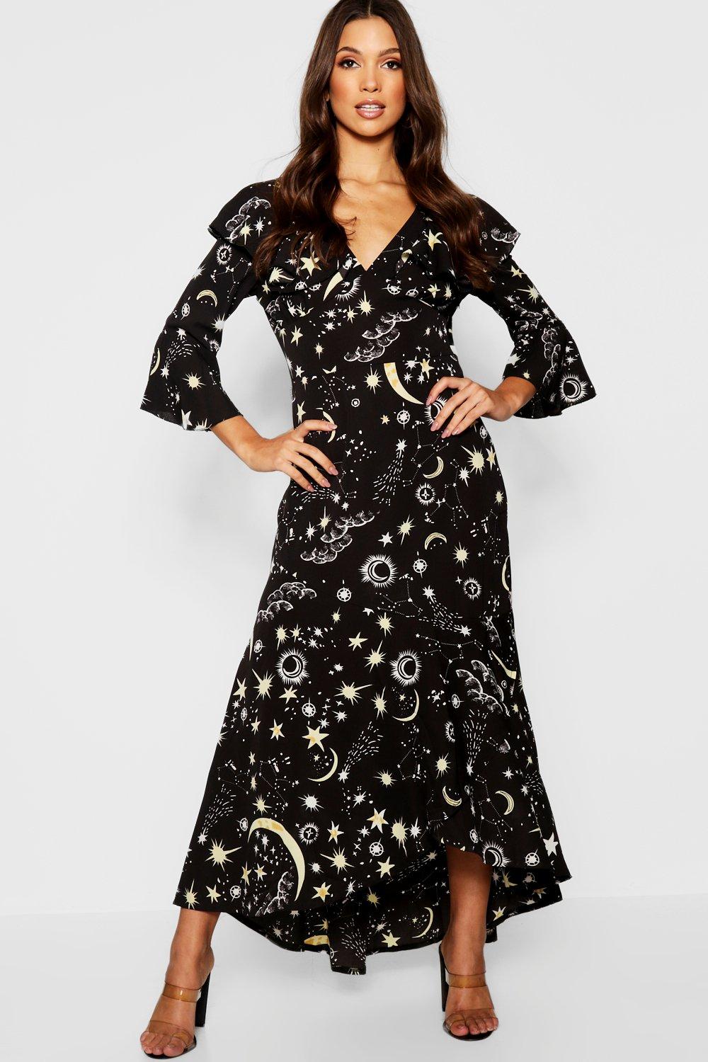 boohoo constellation dress