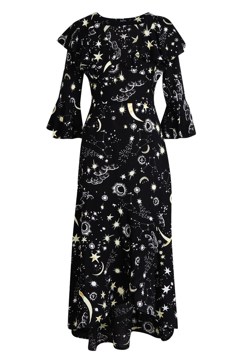 boohoo constellation dress