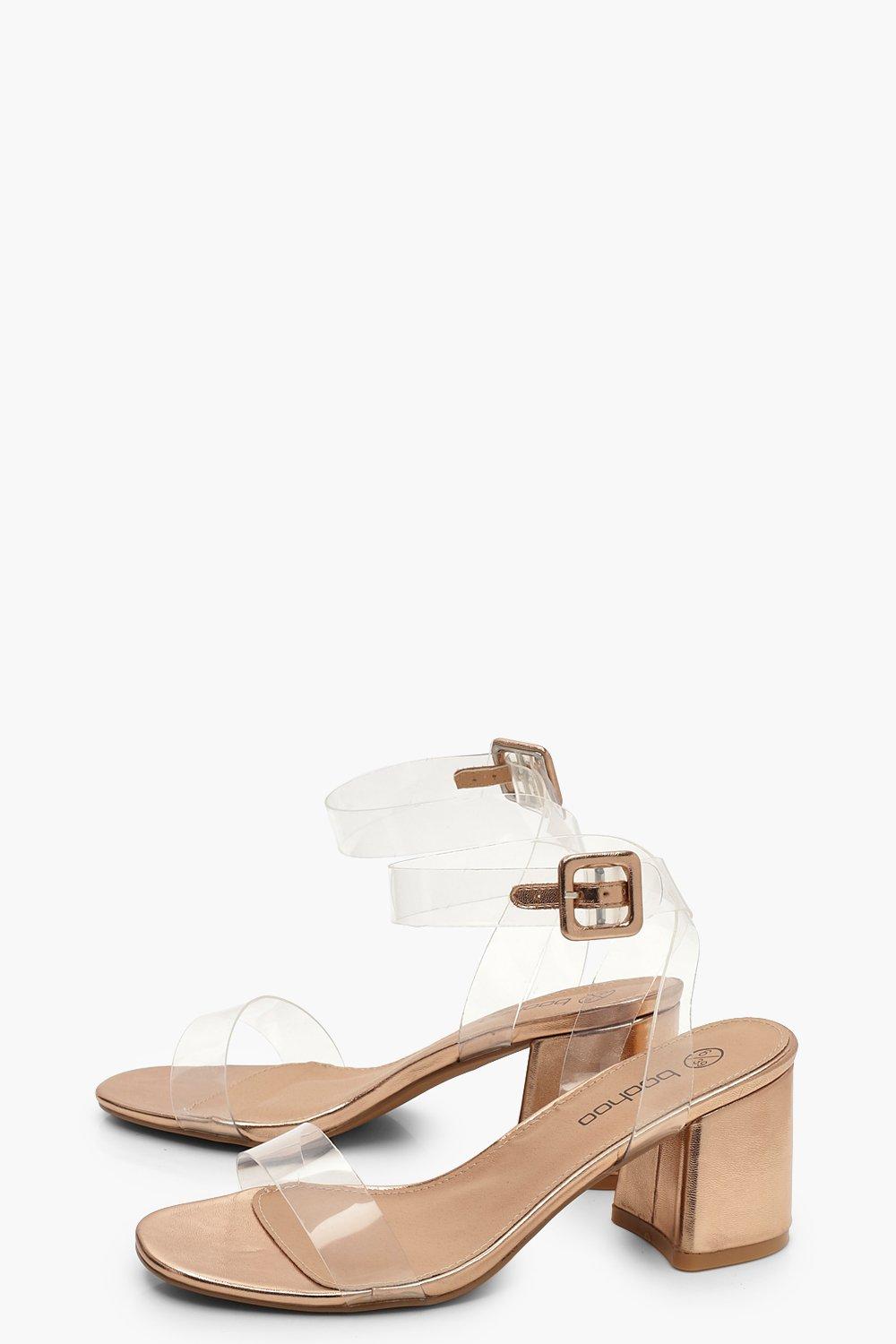 extra wide fit gold heels