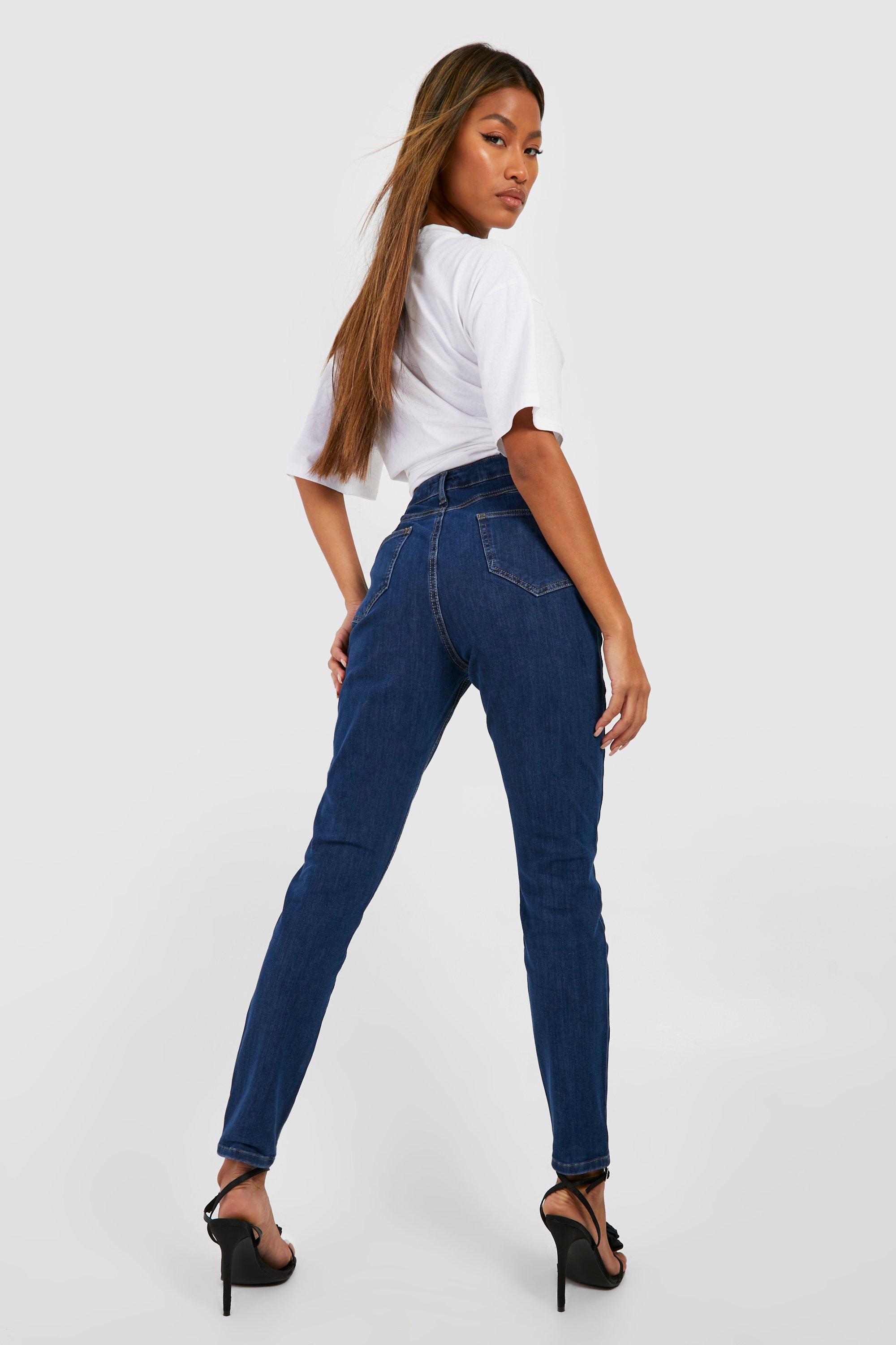 Jean skinny taille mi-haute moulant | boohoo FR