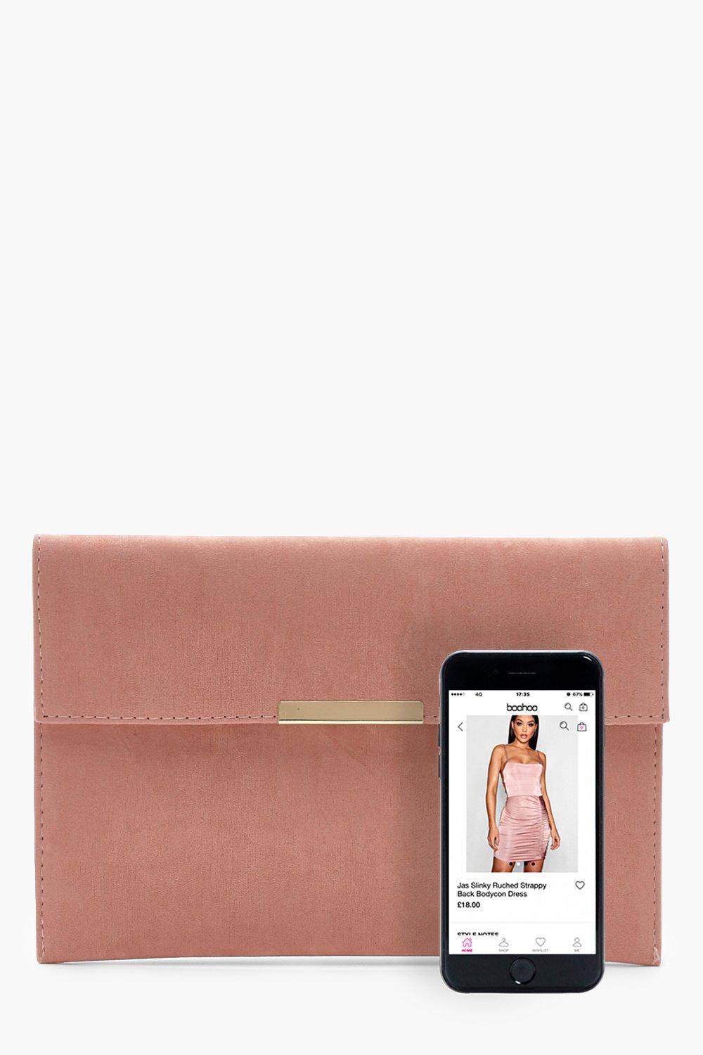 Boohoo rose gold online bag