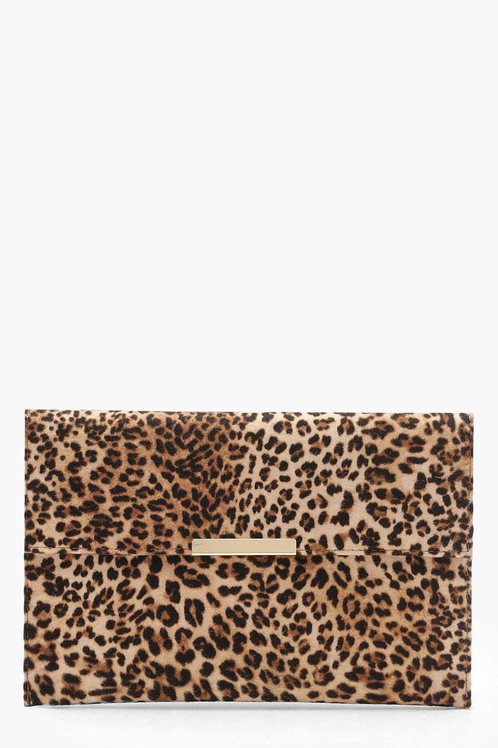 Leopard print clutch 2025 bag new look