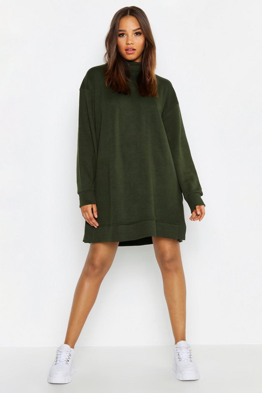 Oversize Sweatshirt-Kleid mit Rückenausschnitt image number 1
