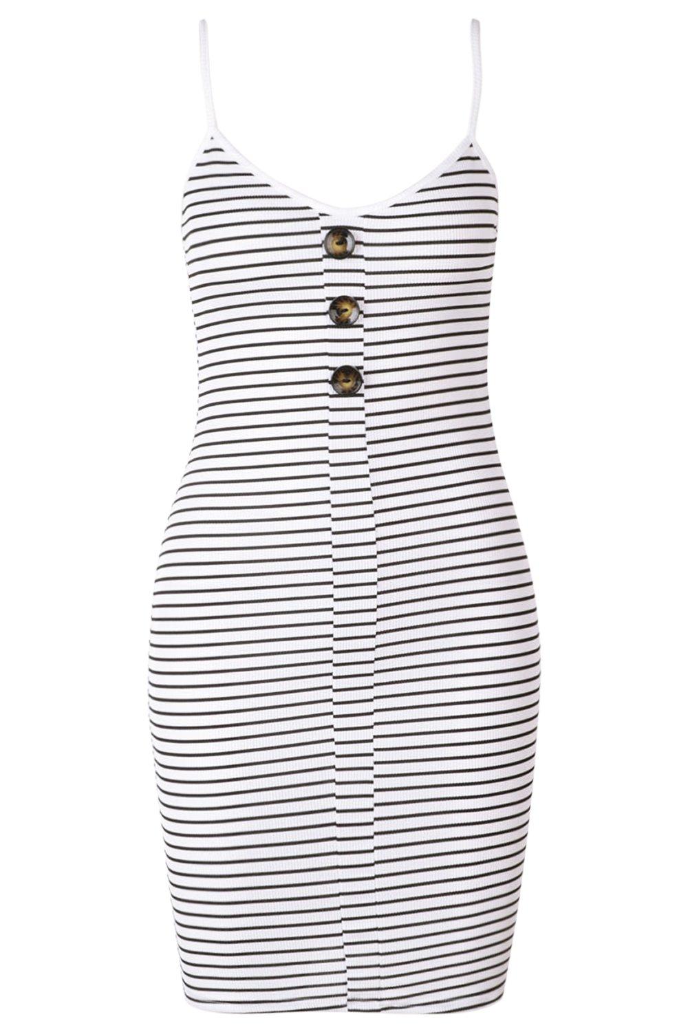 Ribbed mock button store bodycon dress