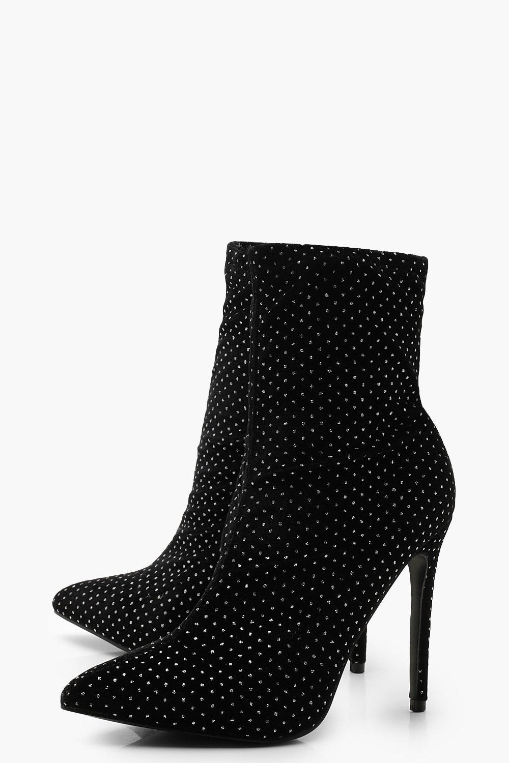 Bottines talons outlet paillettes