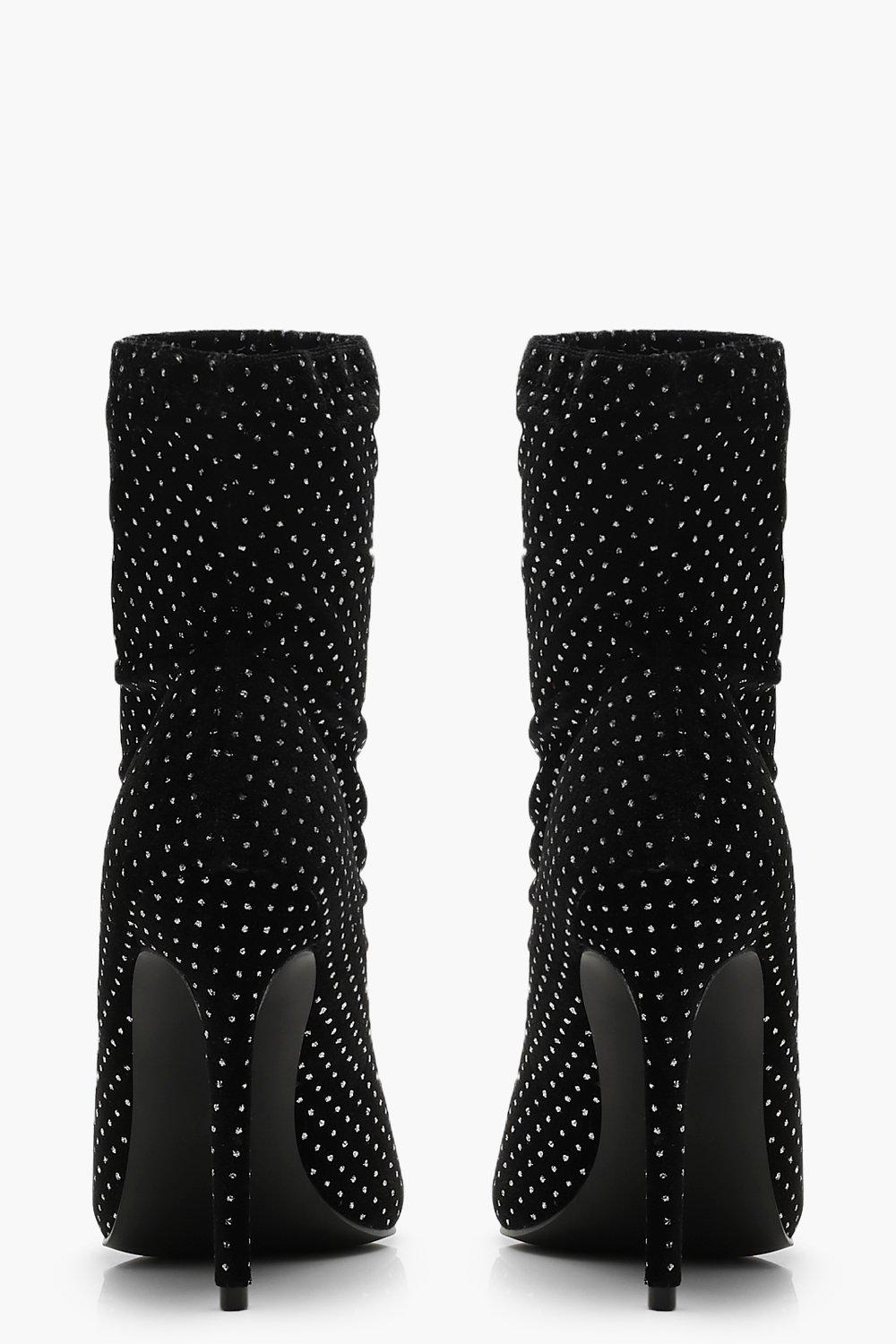 Bottines shop chaussettes paillettes