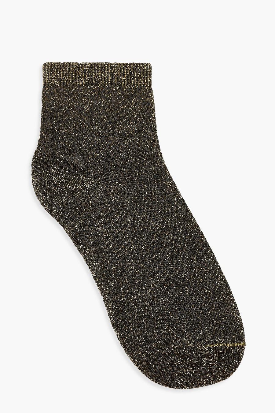 Glitter Ankle Socks, Gold image number 1