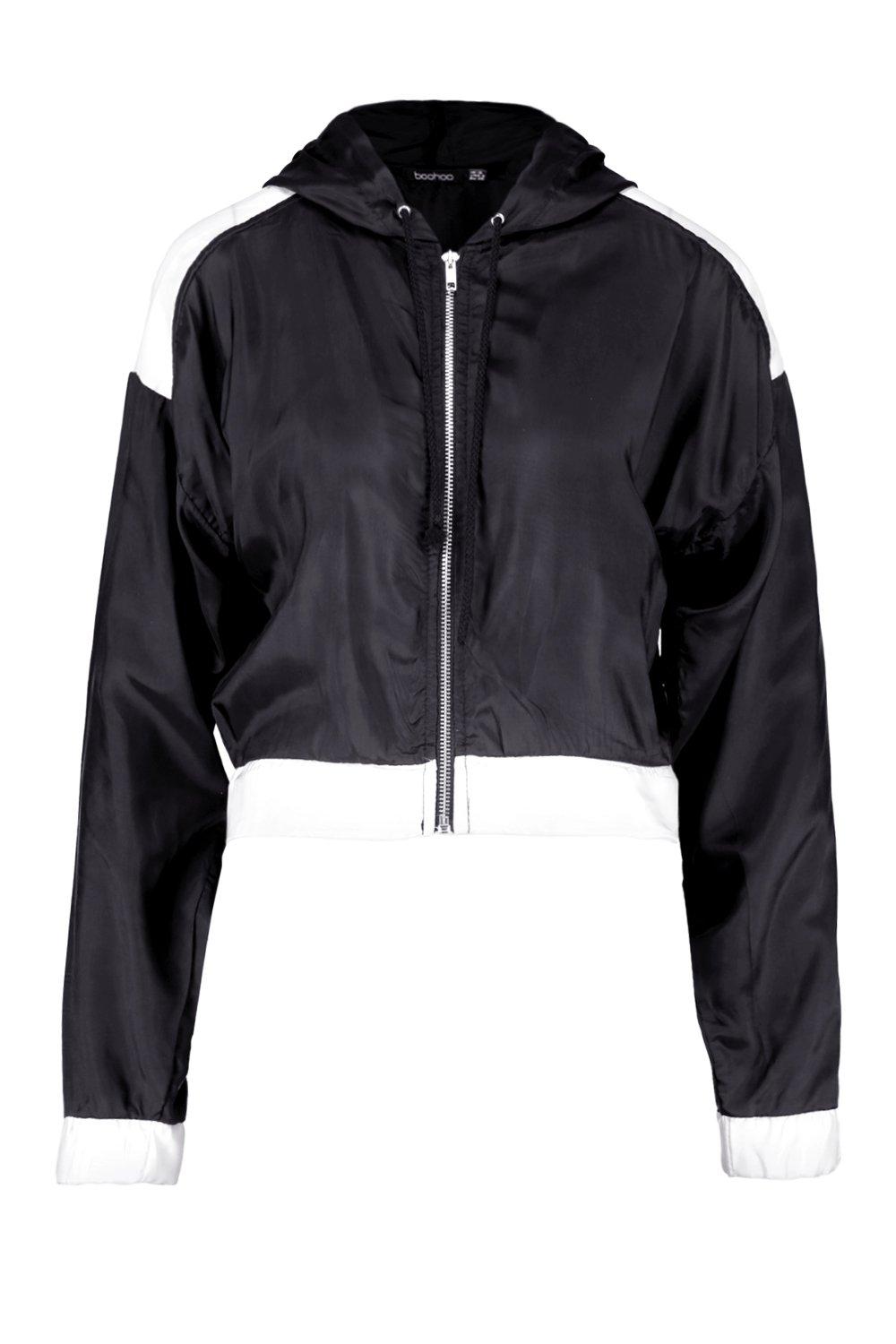 Zip Through Shell Suit Jacket boohoo NZ