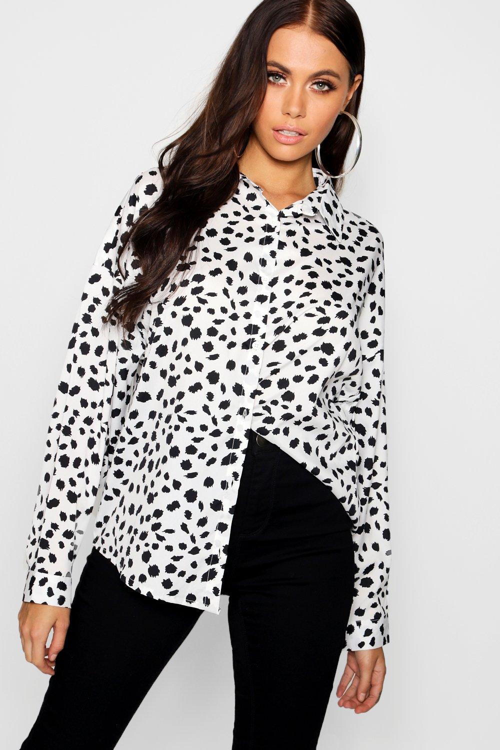 Dalmatian Print Shirt | boohoo