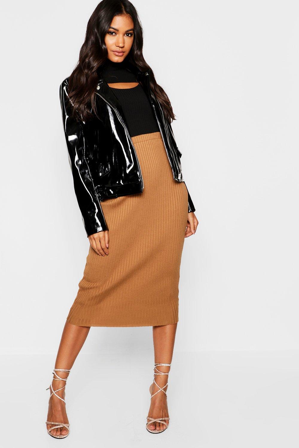 Knit midi hotsell skirt uk