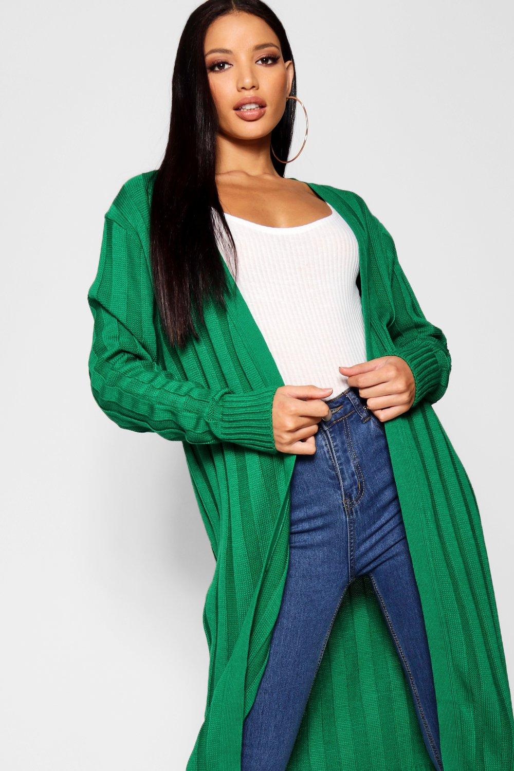 boohoo green cardigan