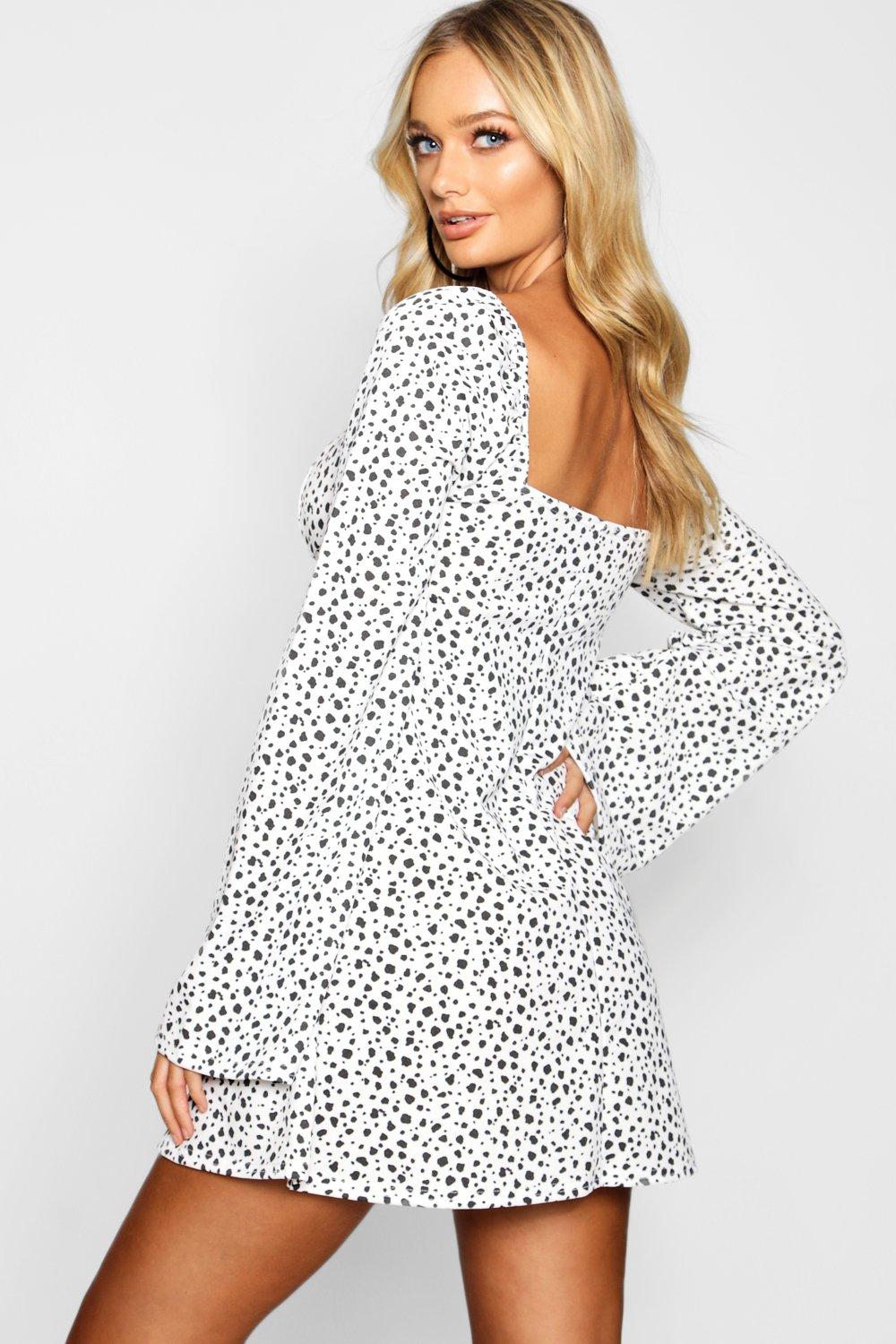 boohoo dalmatian dress