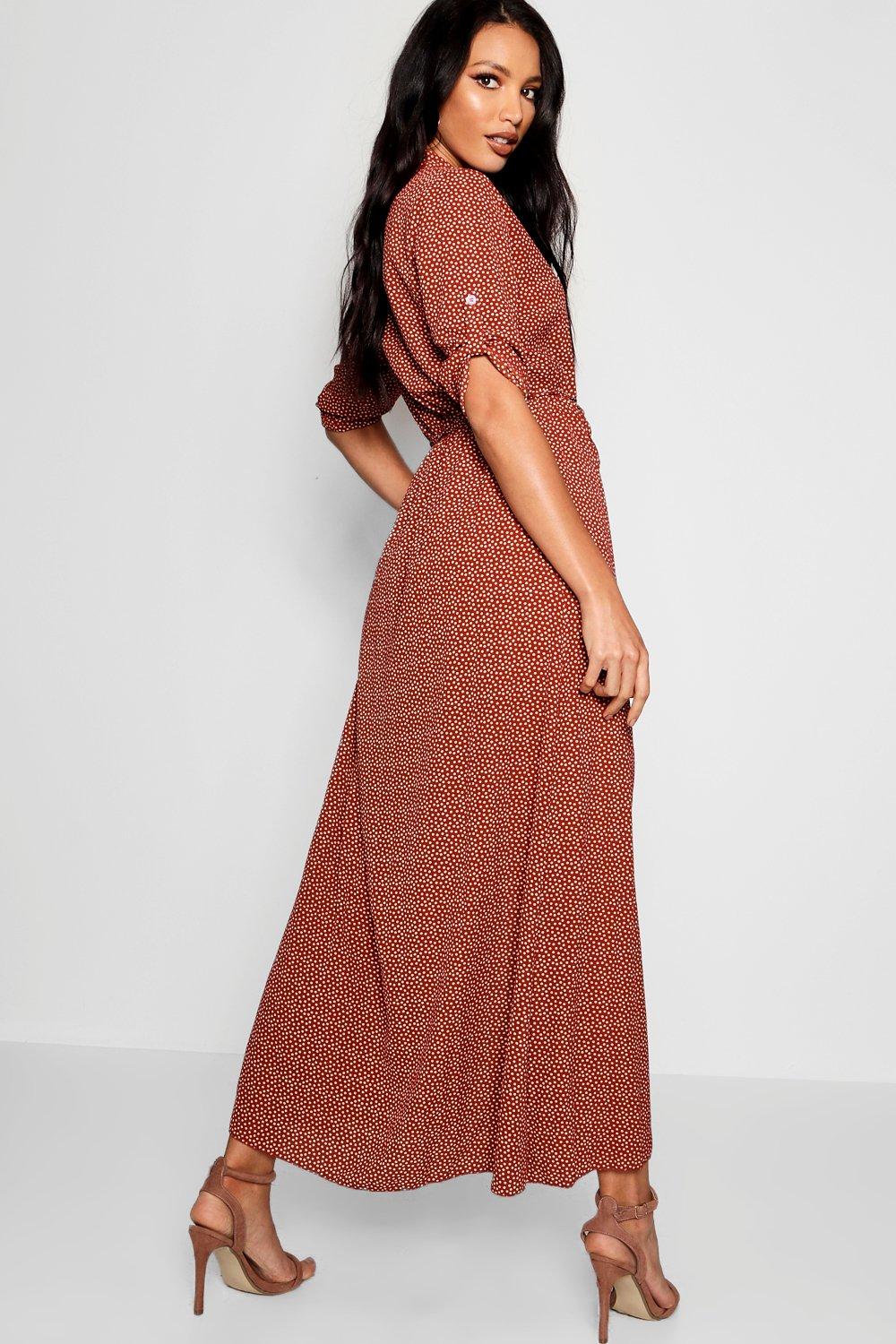 double split maxi shirt