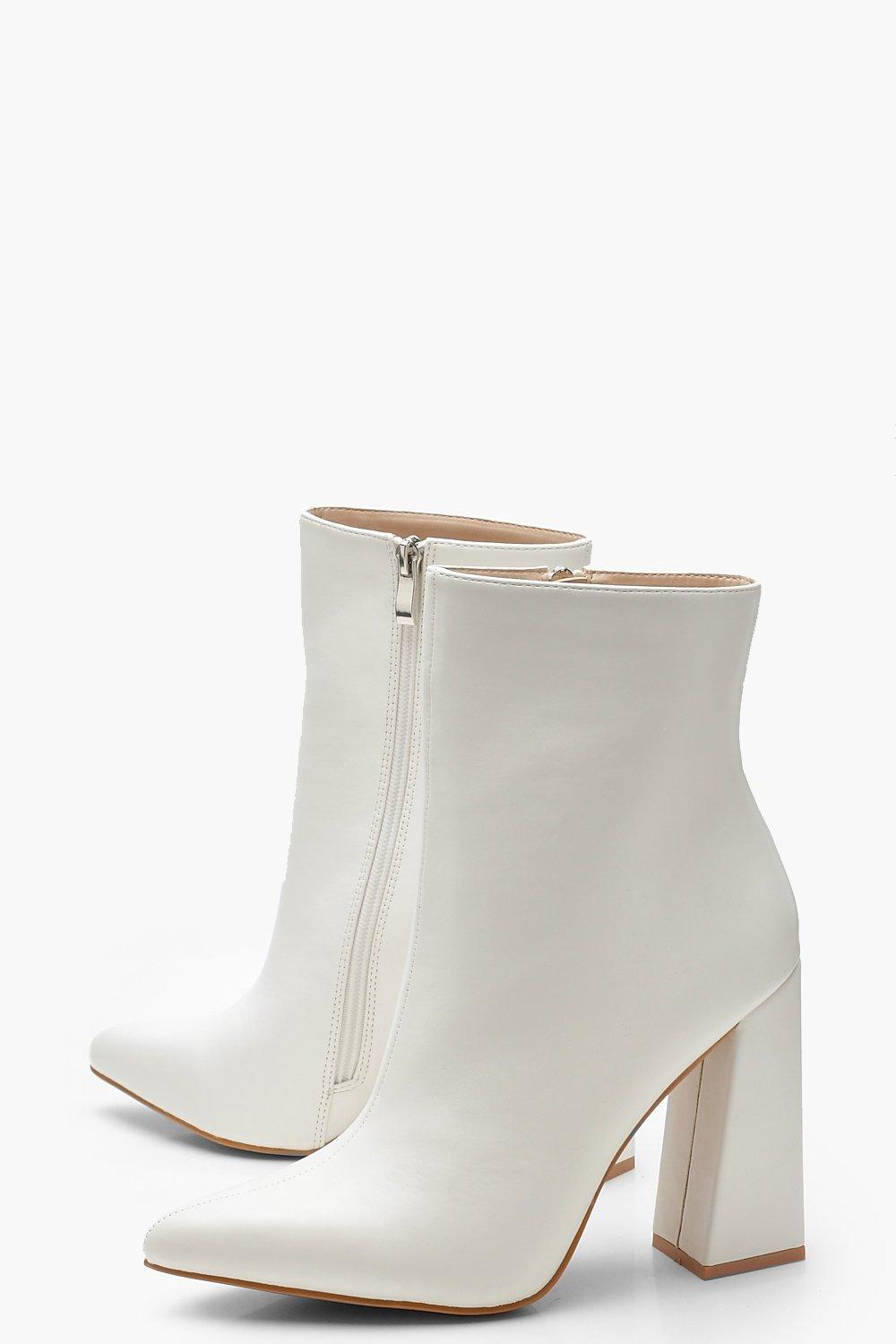 flared heel bootie