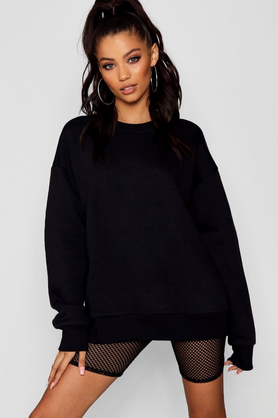 Black Oversized Sweatshirt