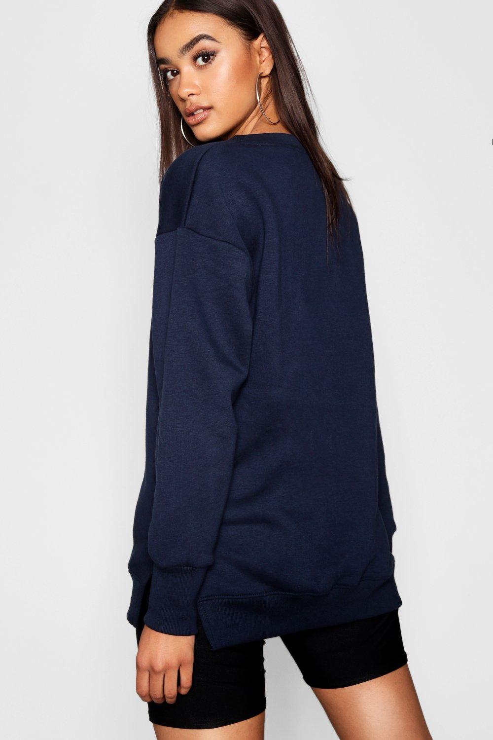 Split store side sweatshirt