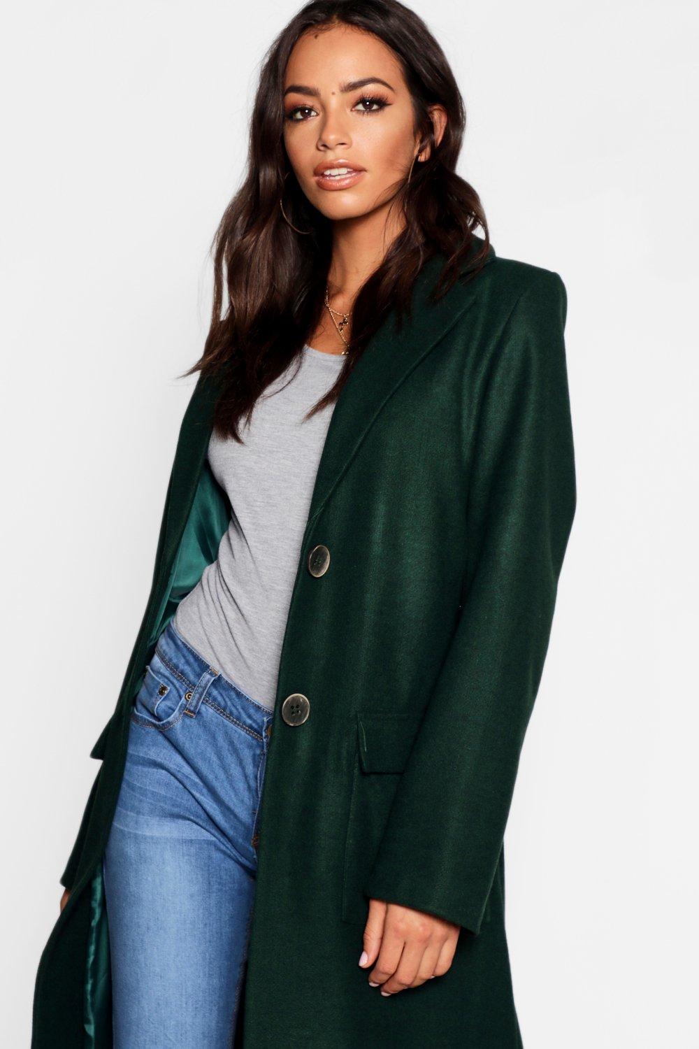 Longline fitted coat best sale