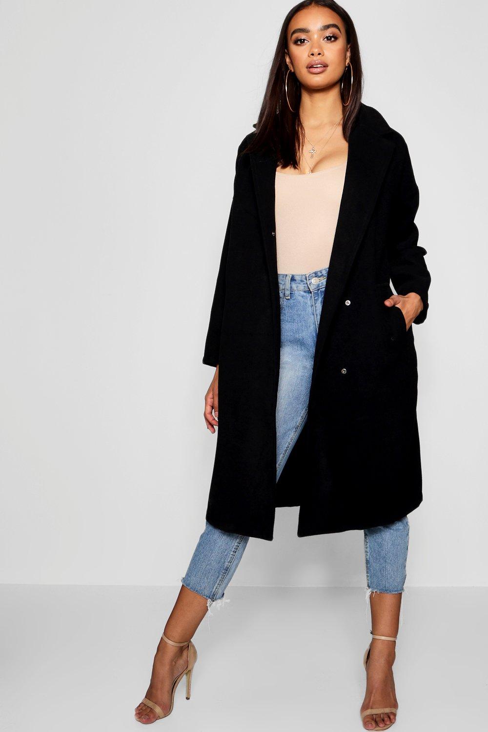 boohoo oversized coat