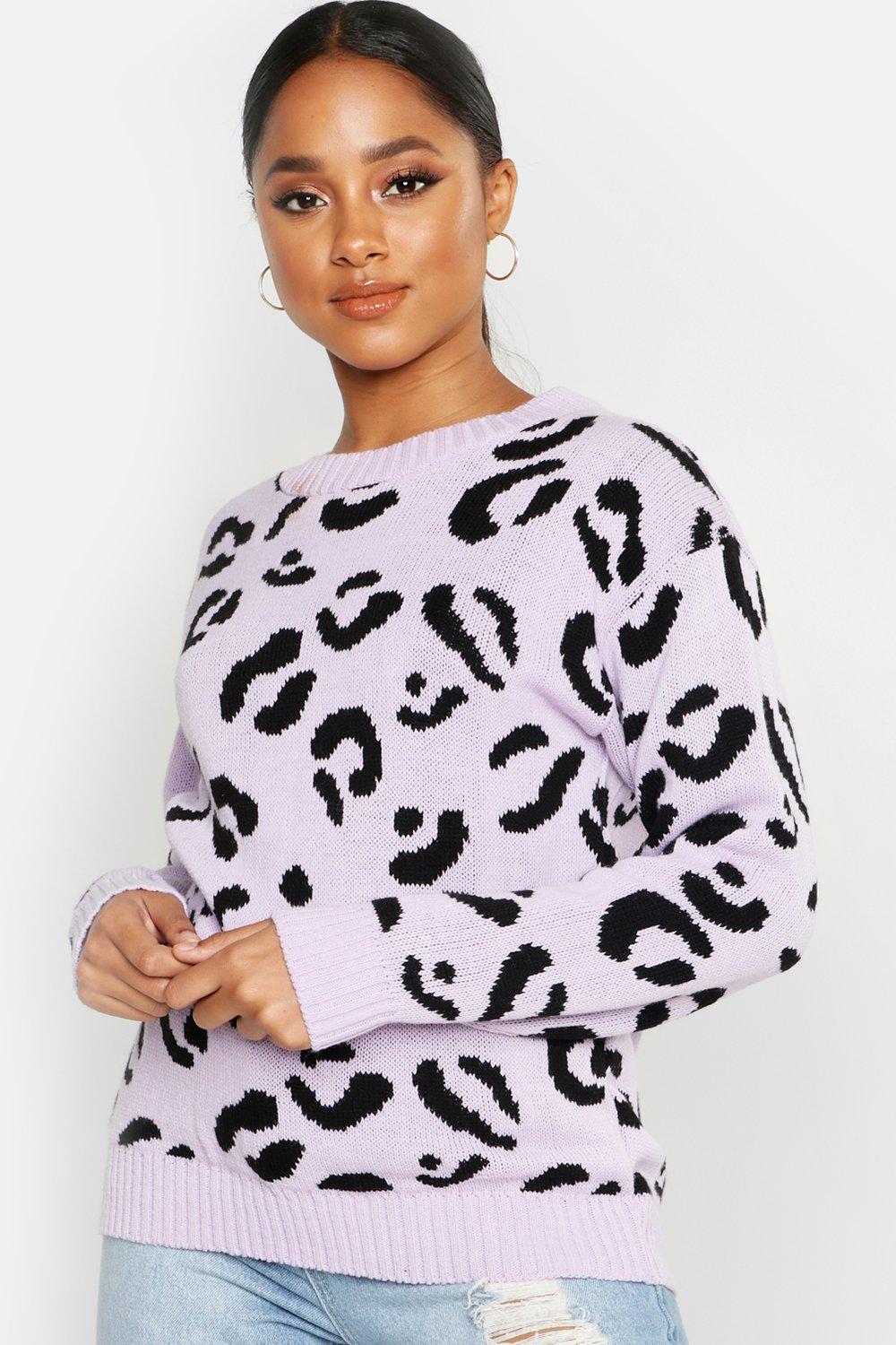 Boohoo hotsell leopard jumper