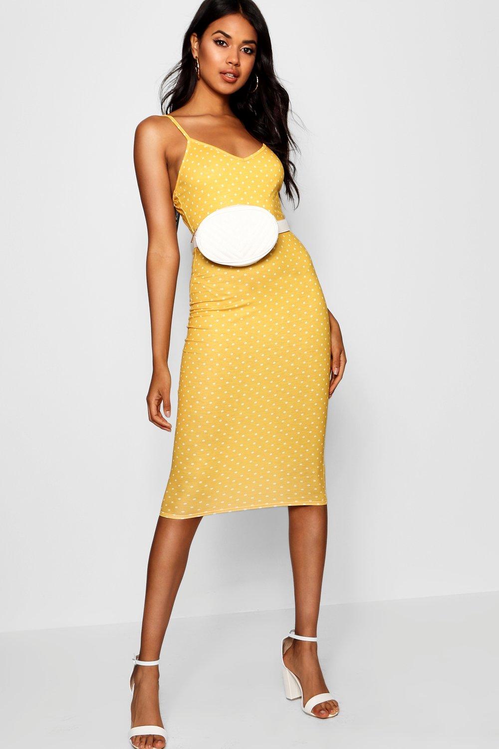 Polka dot shop cami midi dress