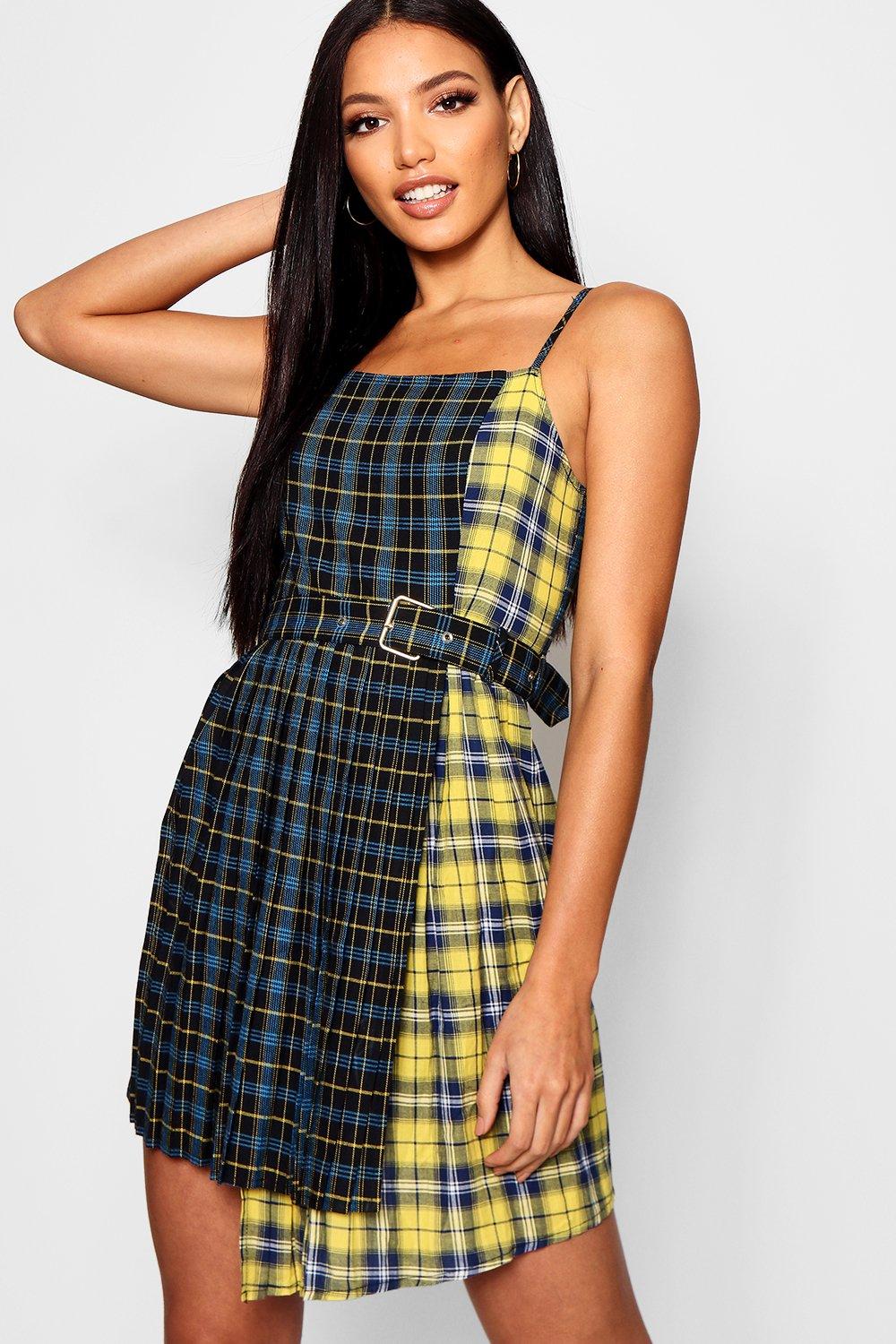 tartan mini dress