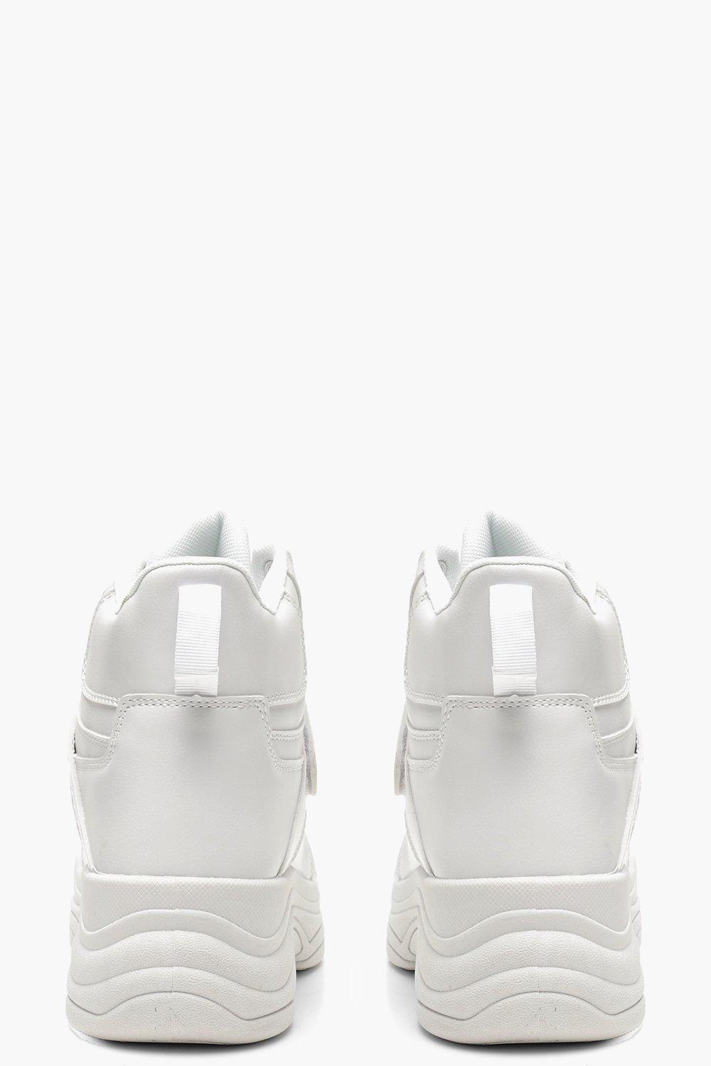 white strap trainers