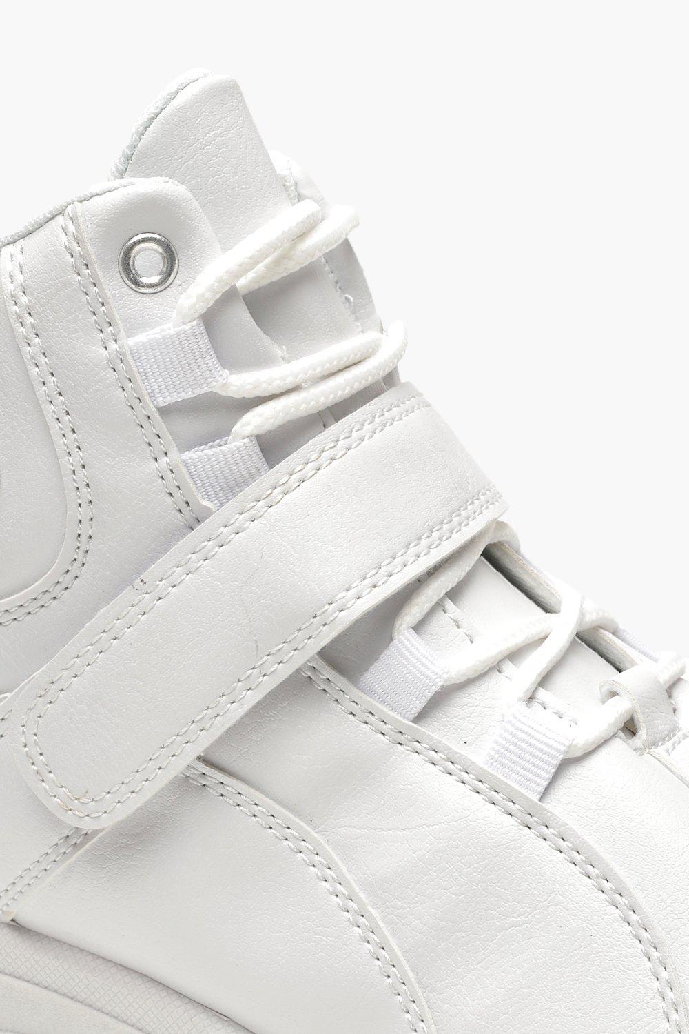 Velcro Strap High Top Sneakers