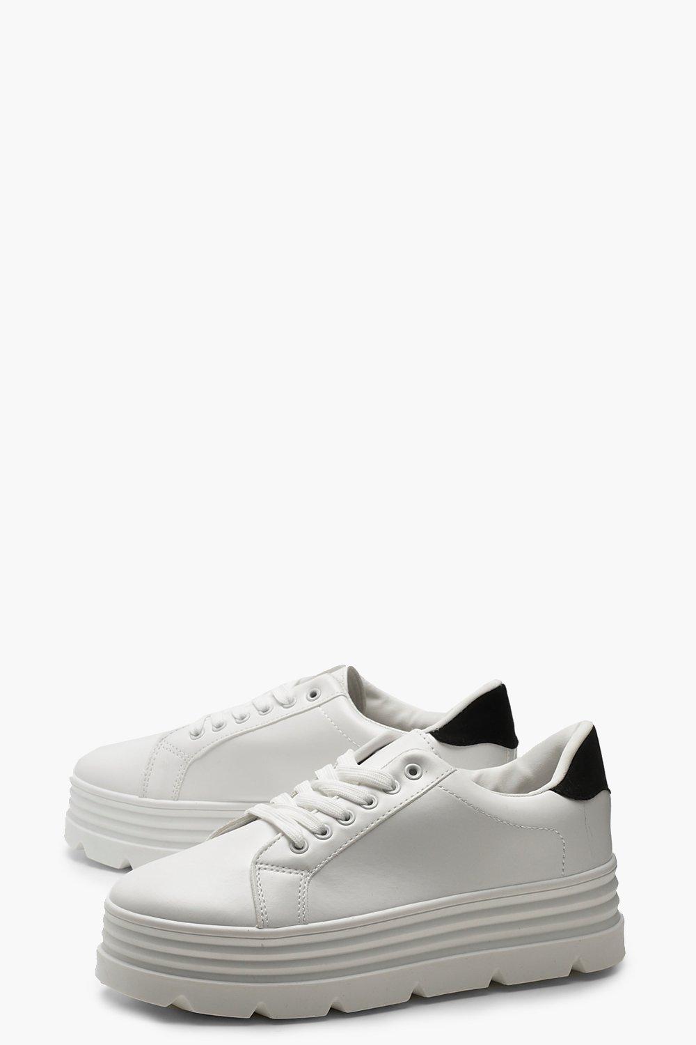 scarpe da ginnastica con plateau