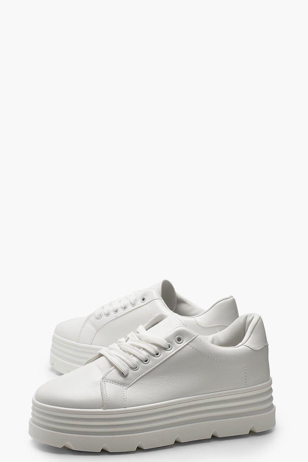 sneakers white platform