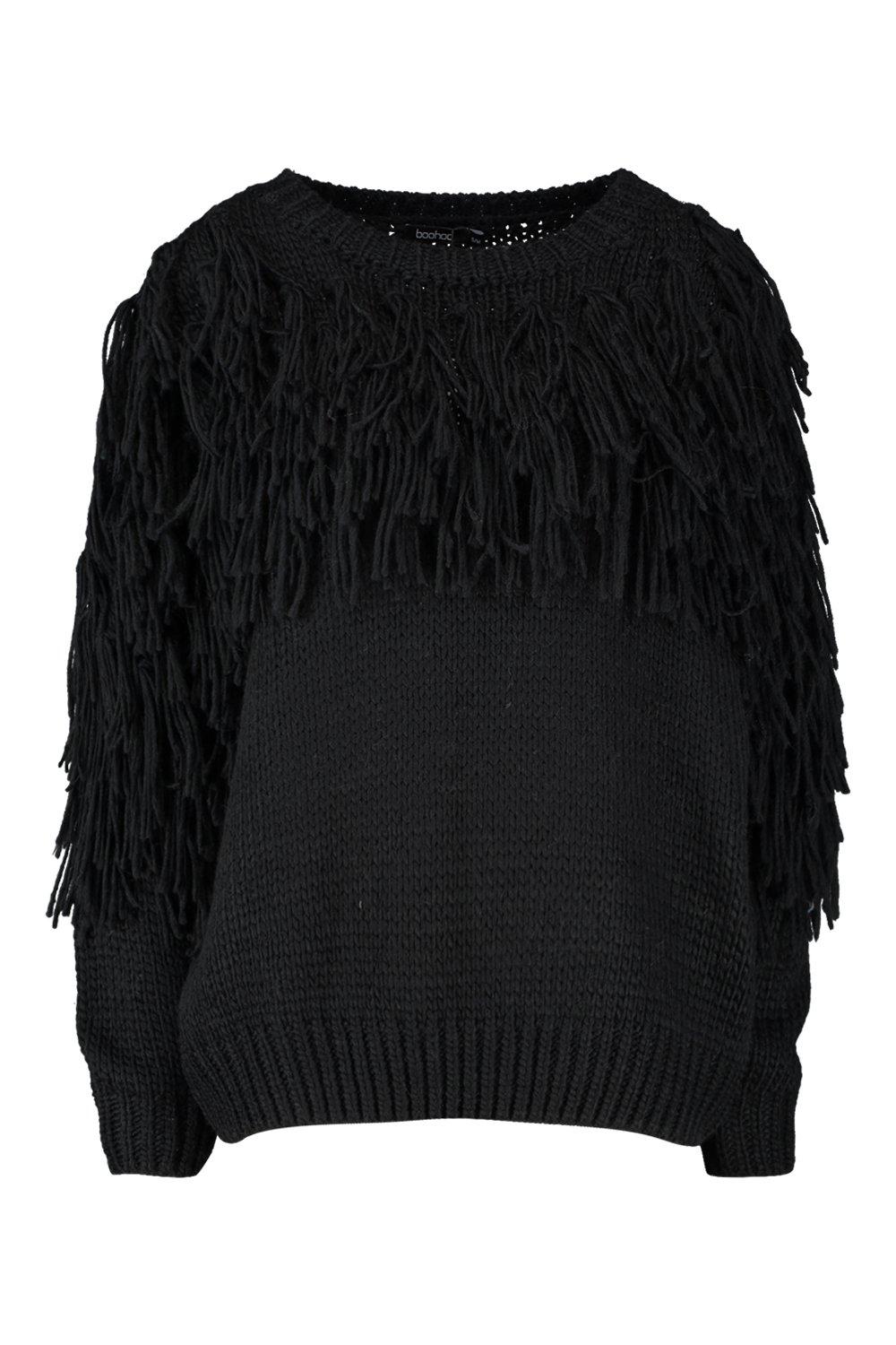 Black tassel outlet jumper