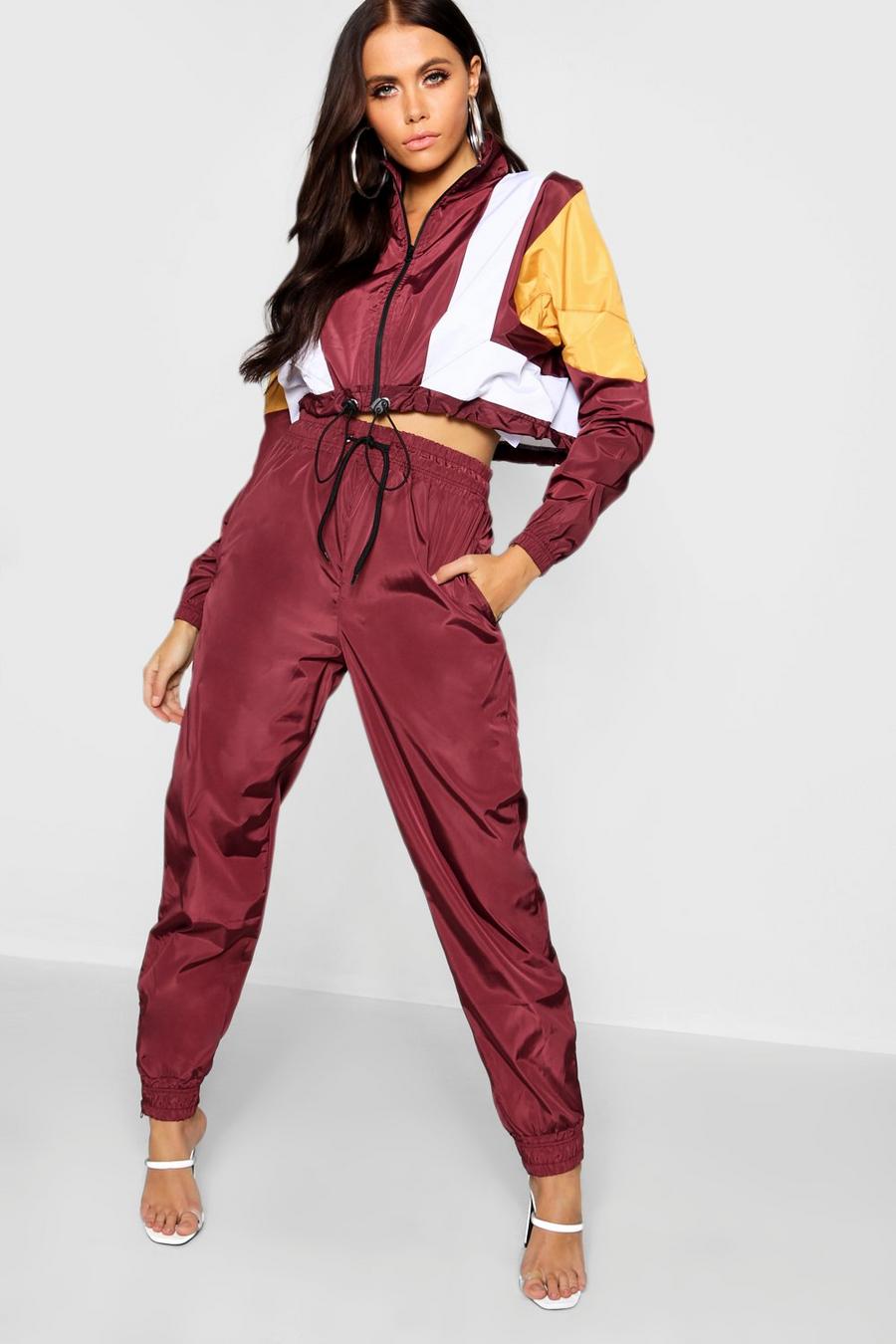 Wine Shell Suit Jogger image number 1
