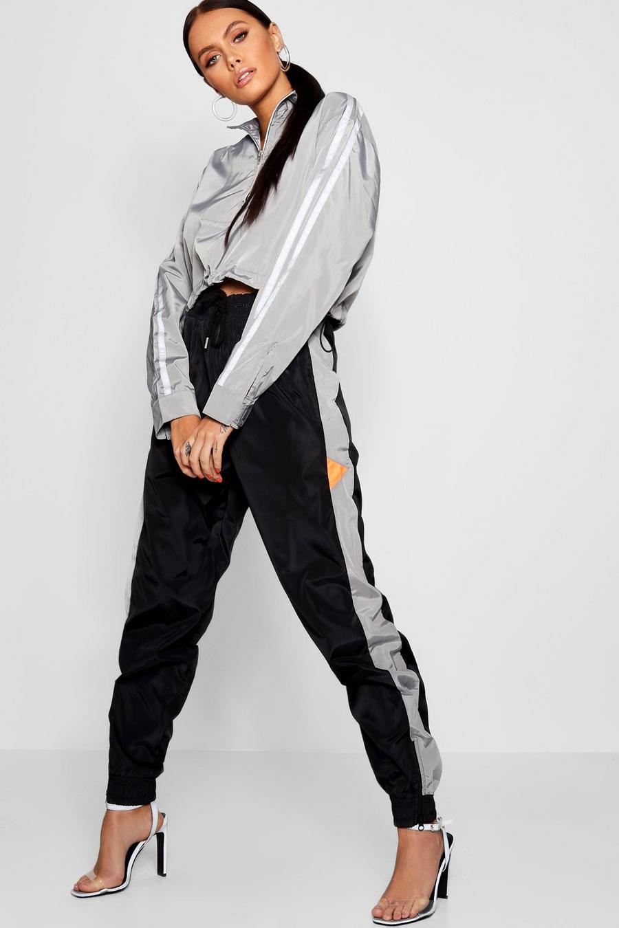 Grey Shell Suit Track Pants image number 1