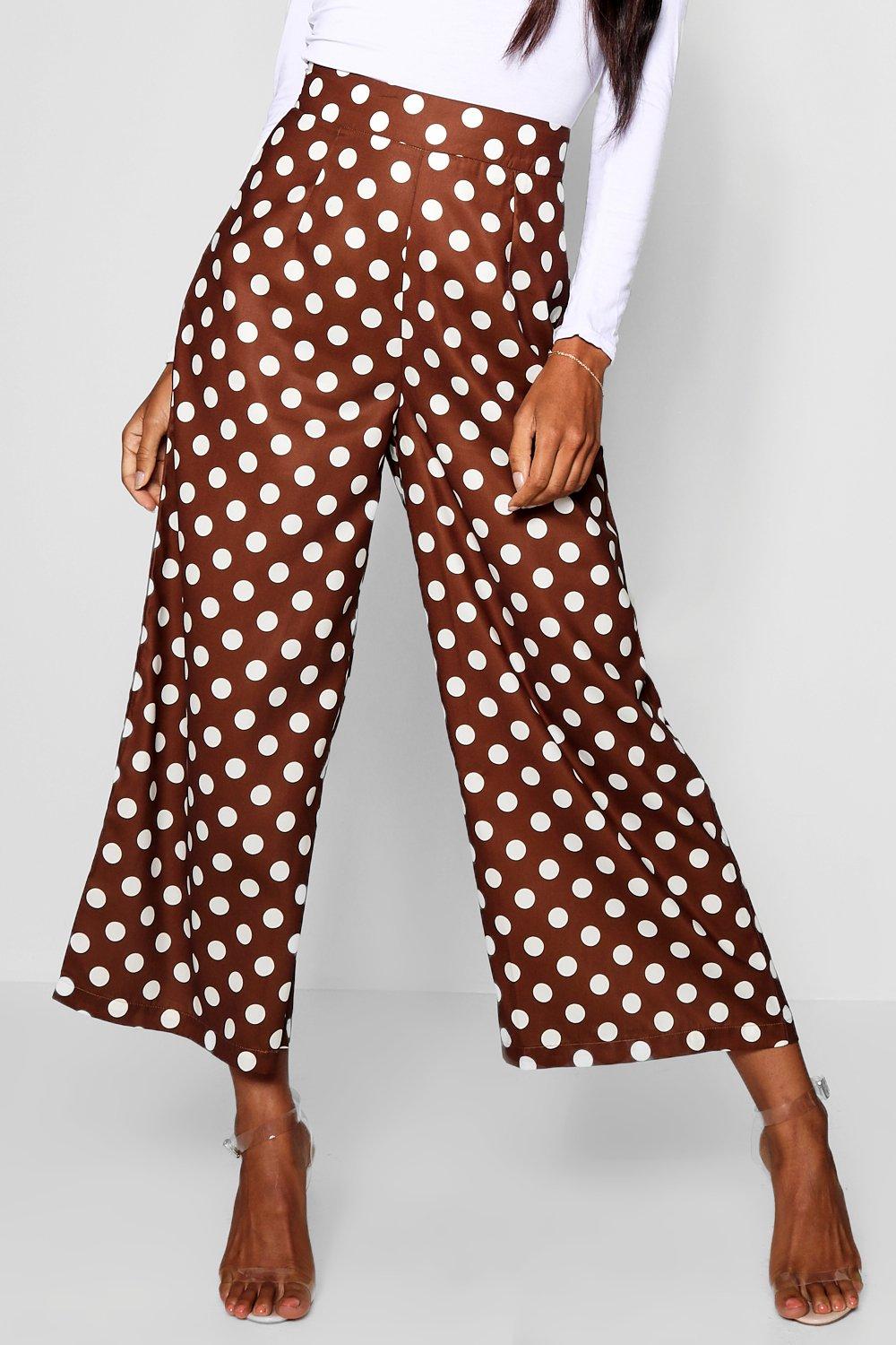 large polka dot pants