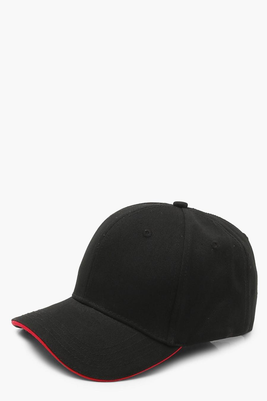 Plain Cap With Red Brim image number 1