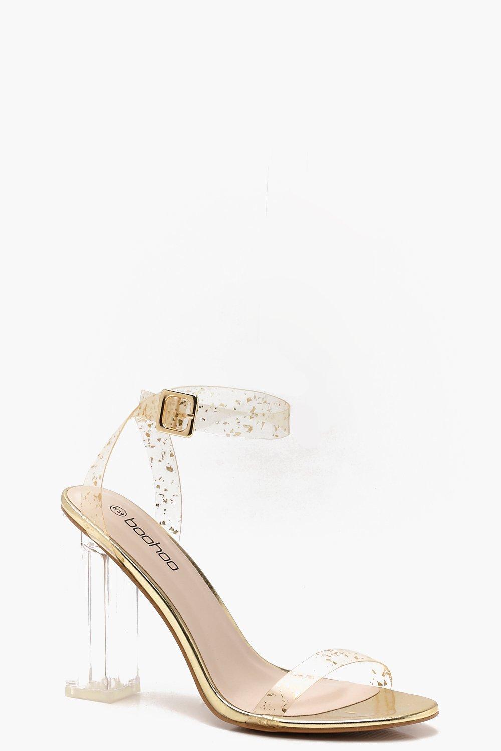 boohoo clear shoes