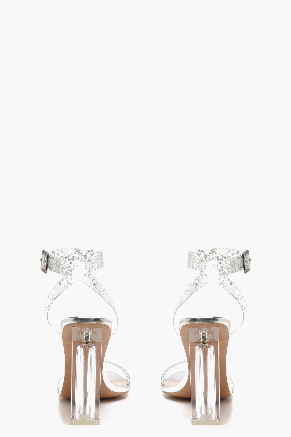 Sparkly on sale clear heels