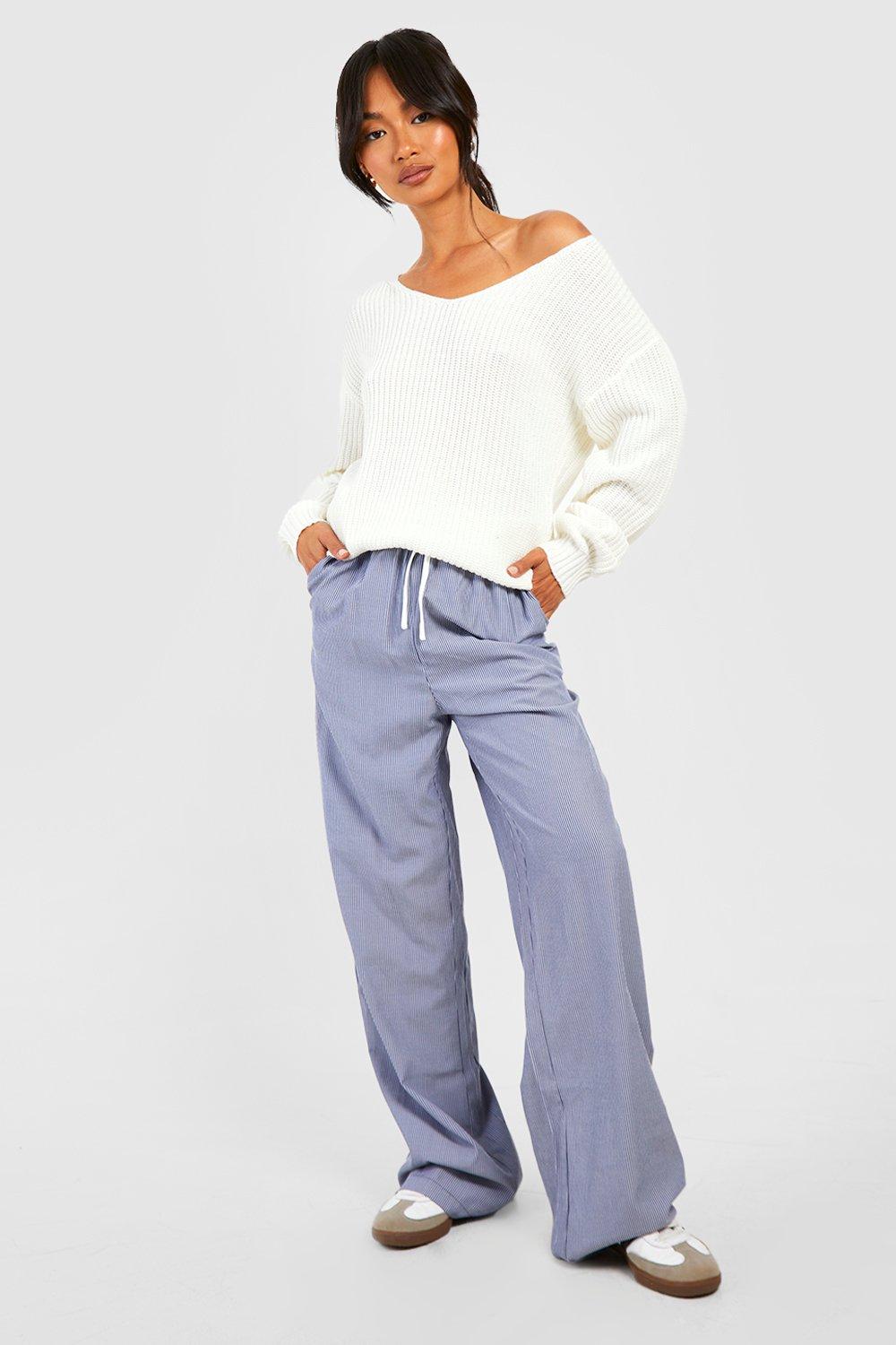 cream v neck jumper