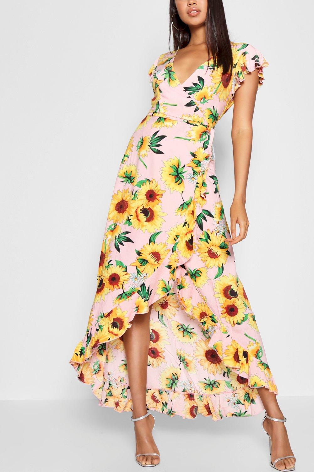 Maxi dress 2025 with sunflowers