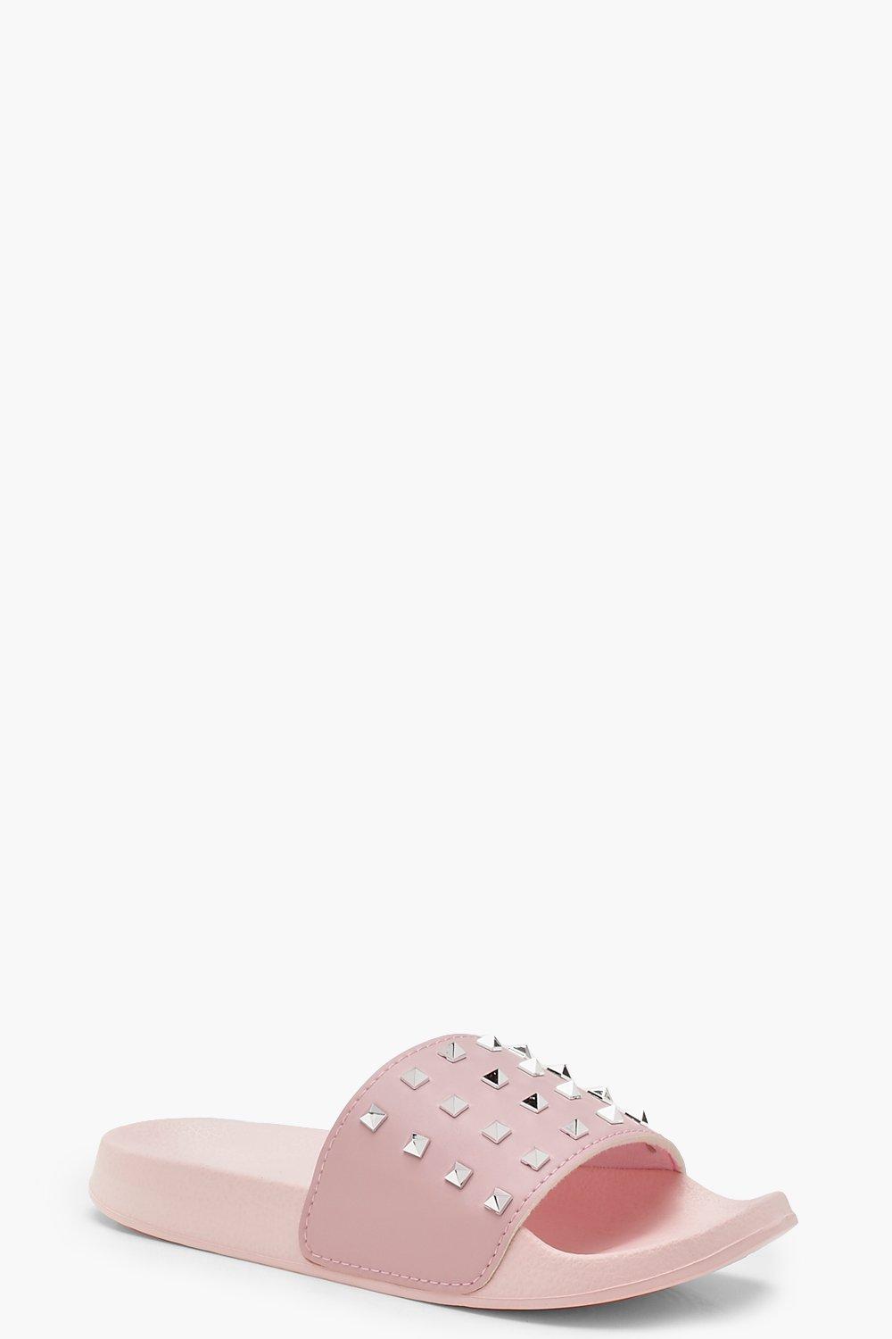mens studded sliders