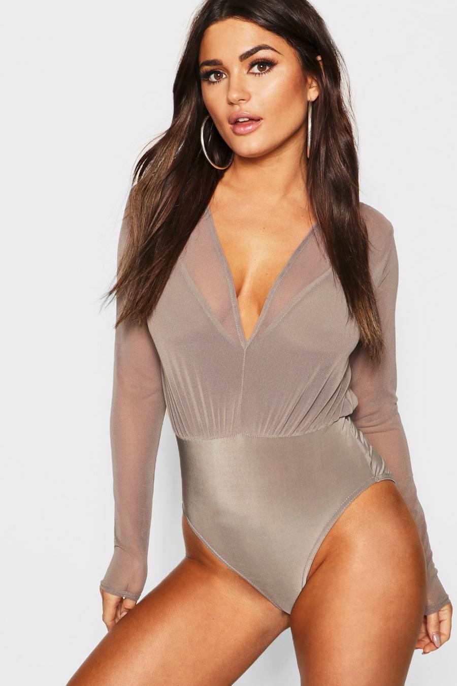 Mesh 2 In 1 Strappy Bodysuit image number 1