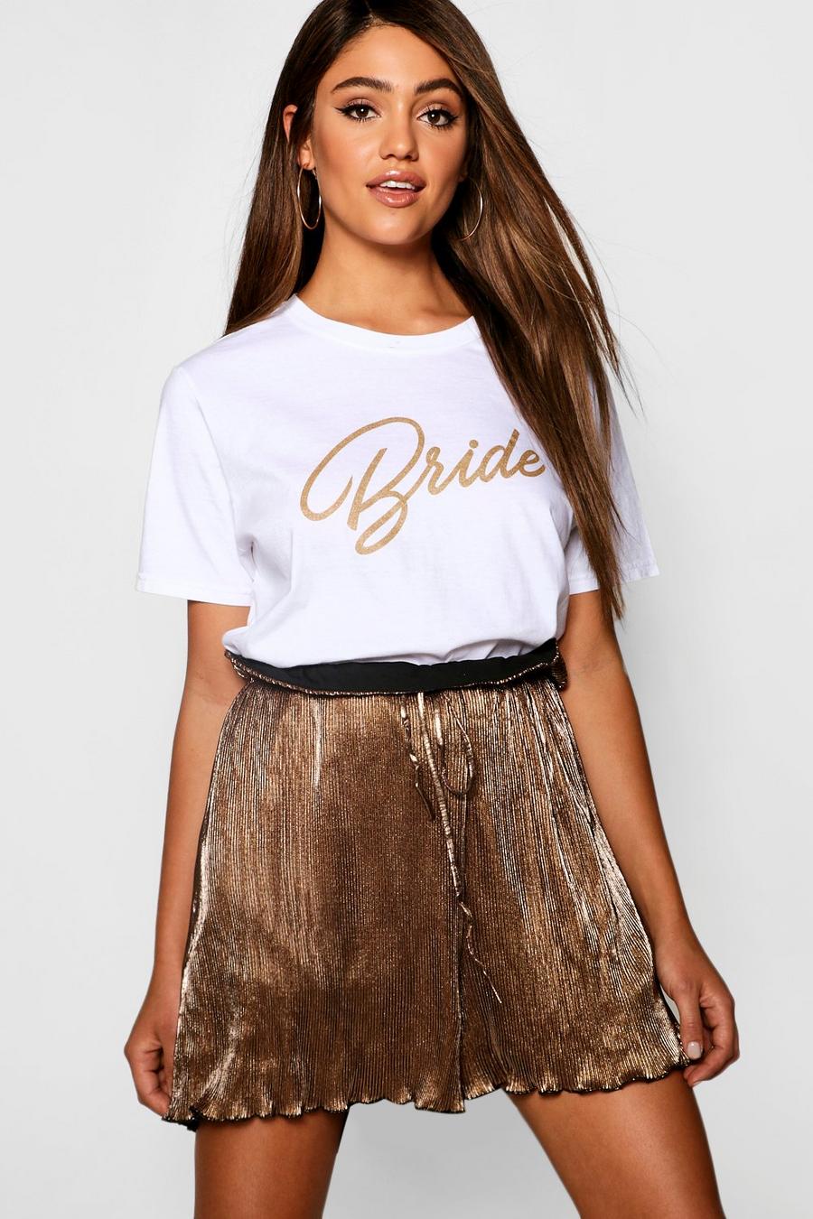 T-shirt con scritta Bride image number 1