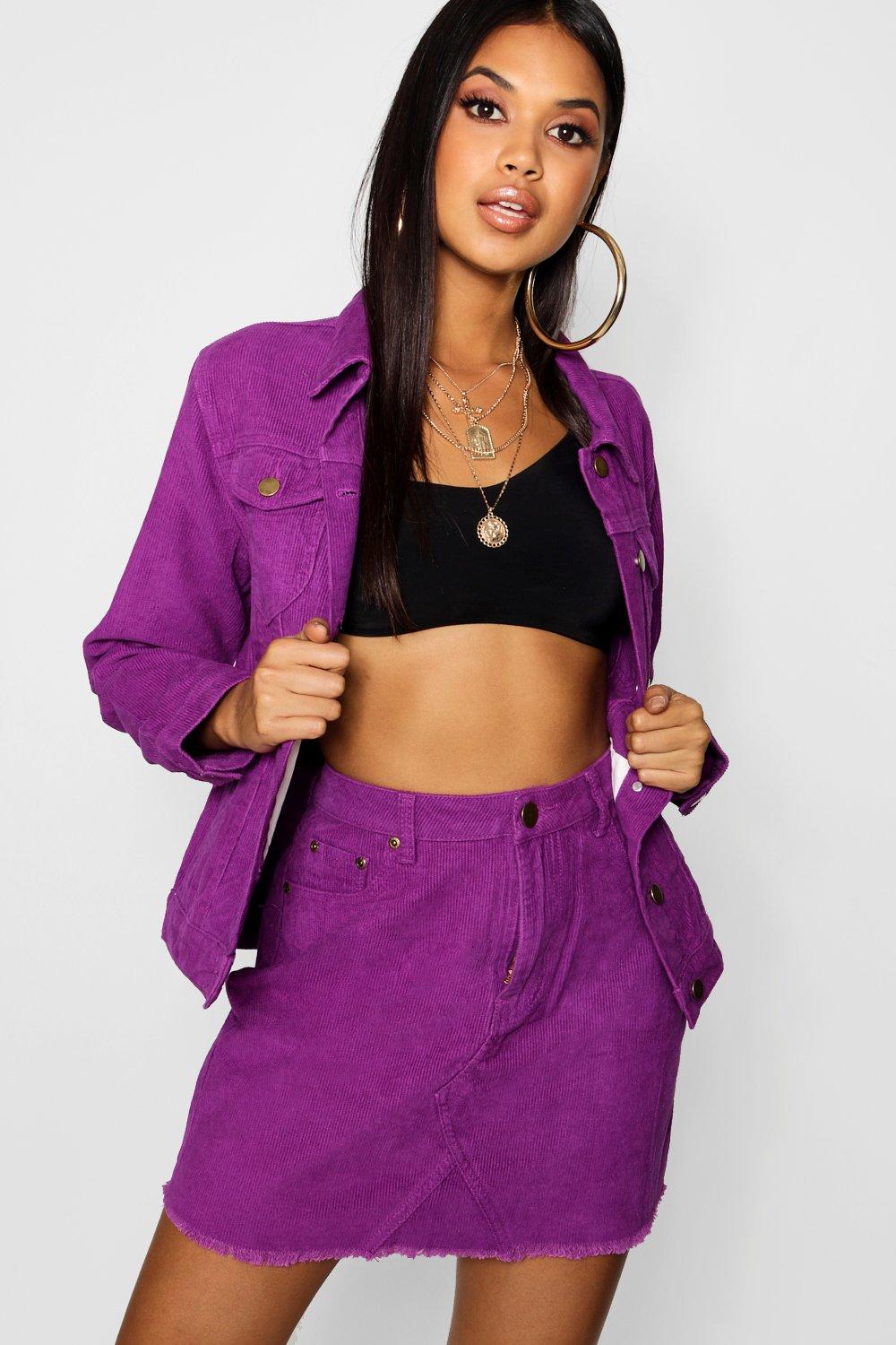 Purple skirt denim hotsell