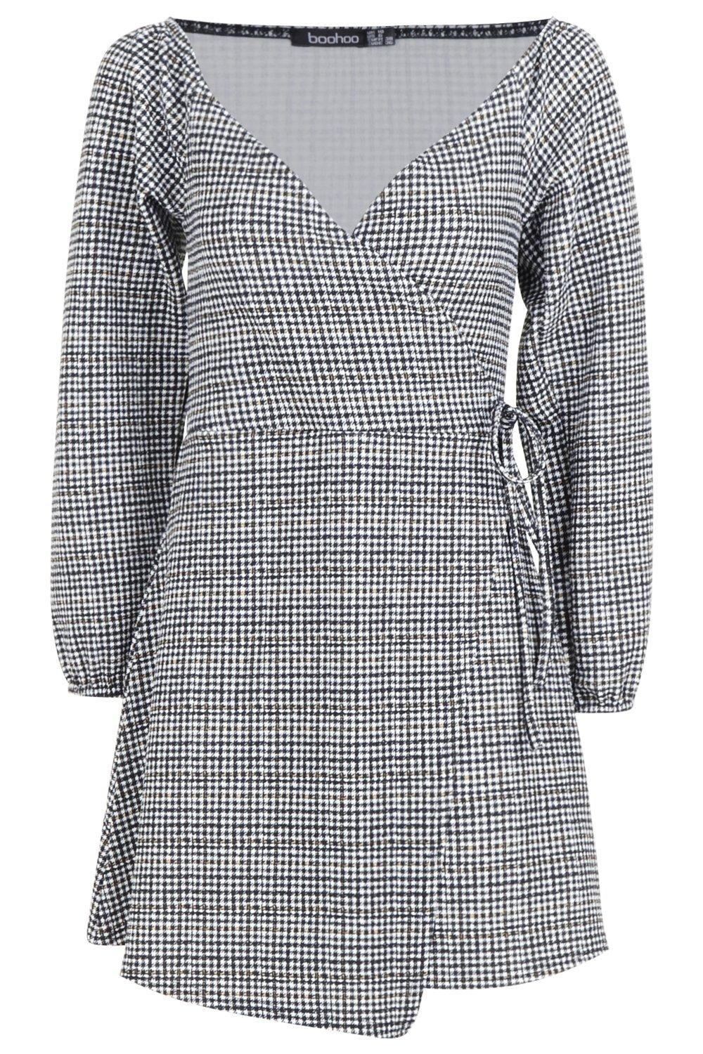 boohoo tweed dress