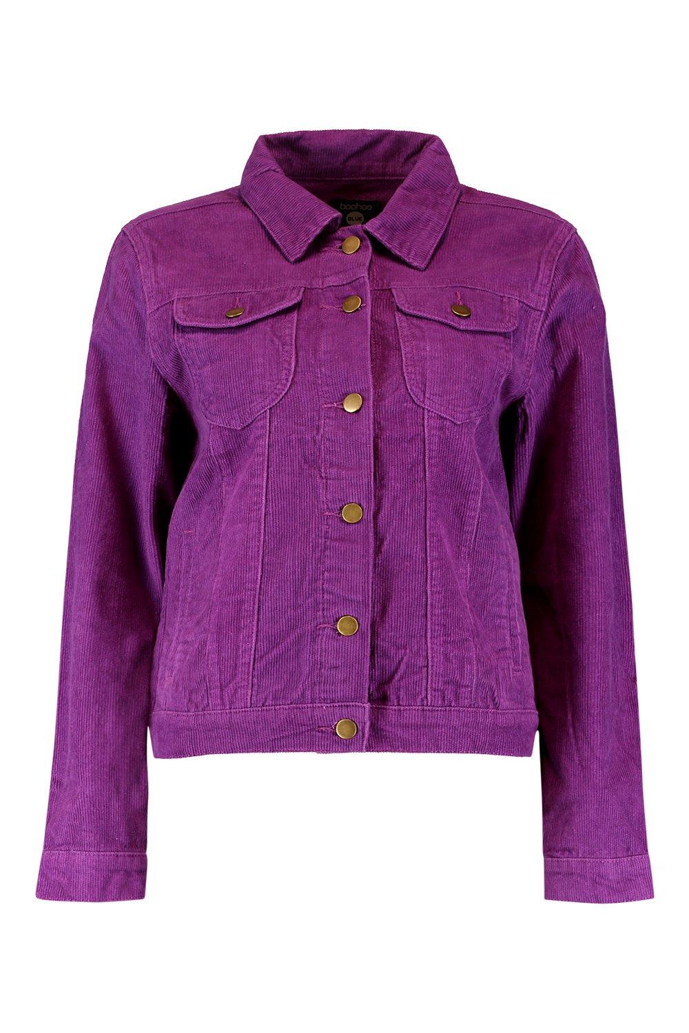 Formal Wear Ladies Purple Denim Jacket