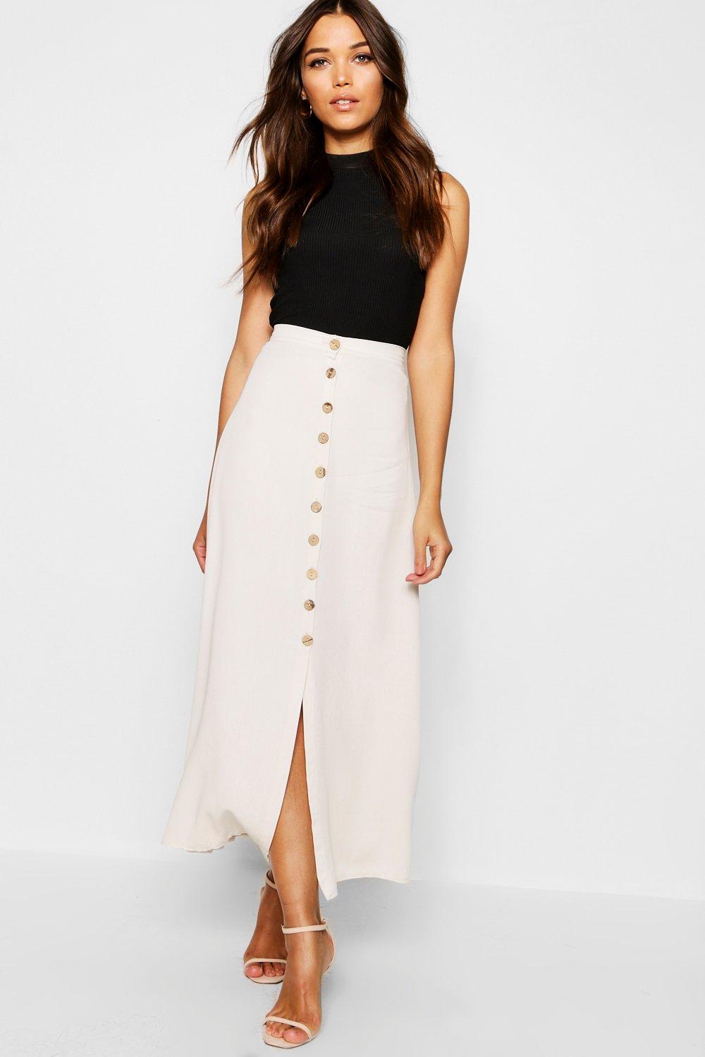 Button 2025 midi skirt