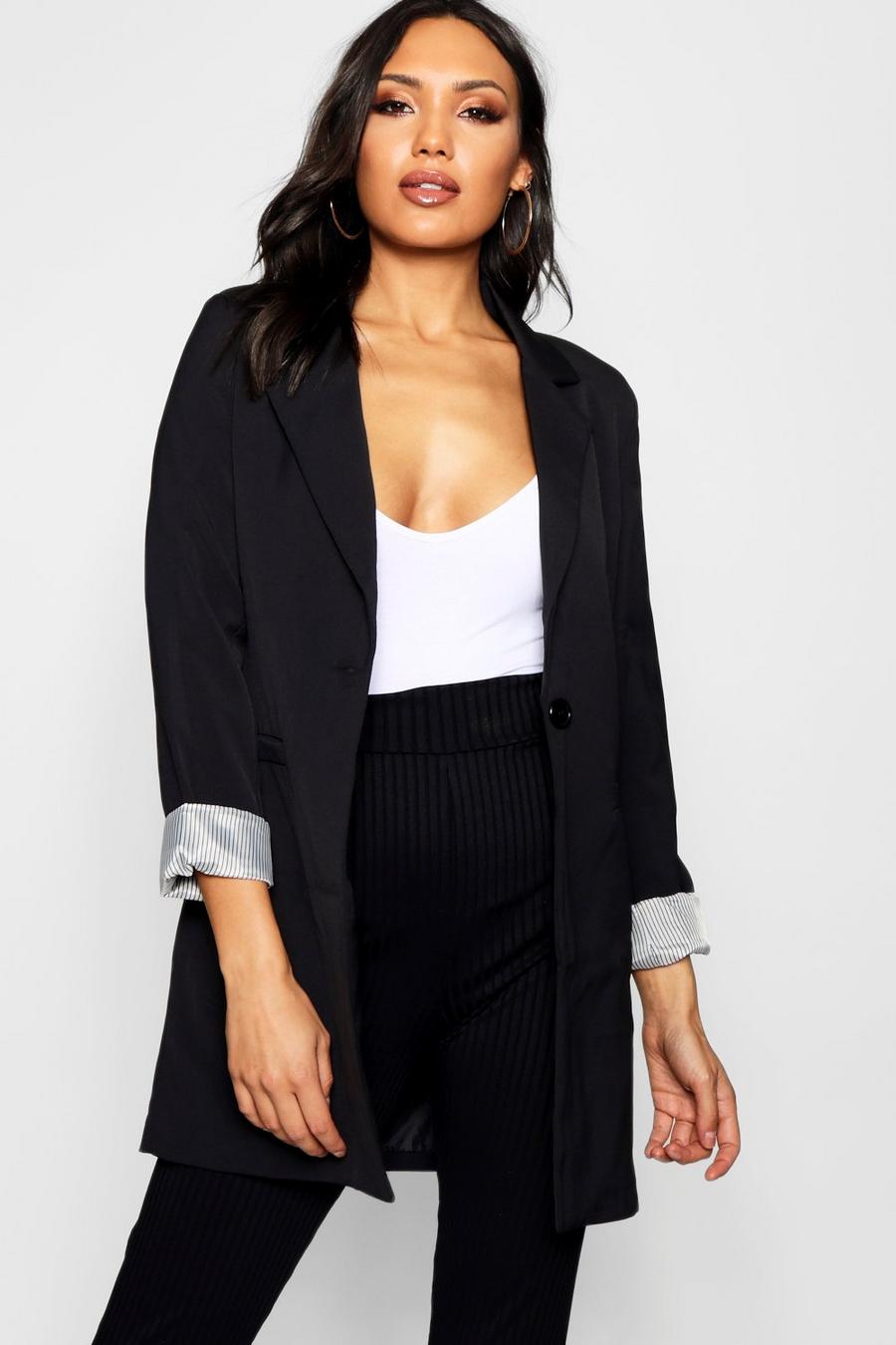 Single Button Longline Blazer image number 1